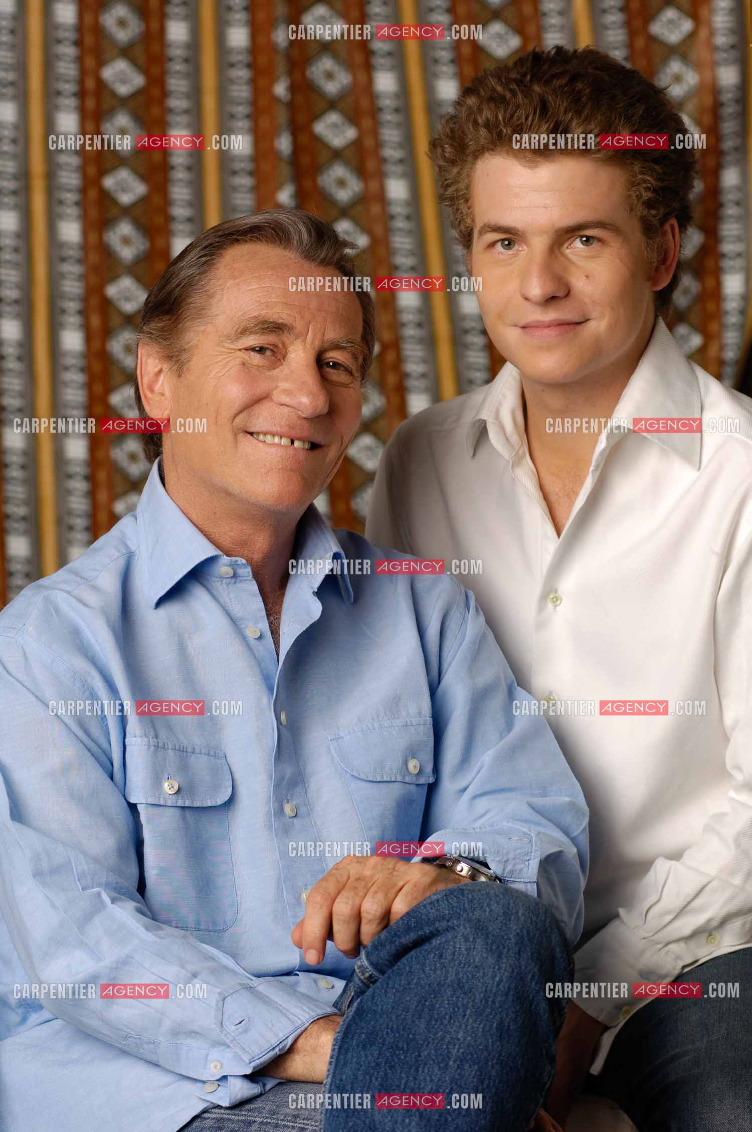 Le journaliste William Leymergie et son fils Gery Leymergie.     ( Exclusif )