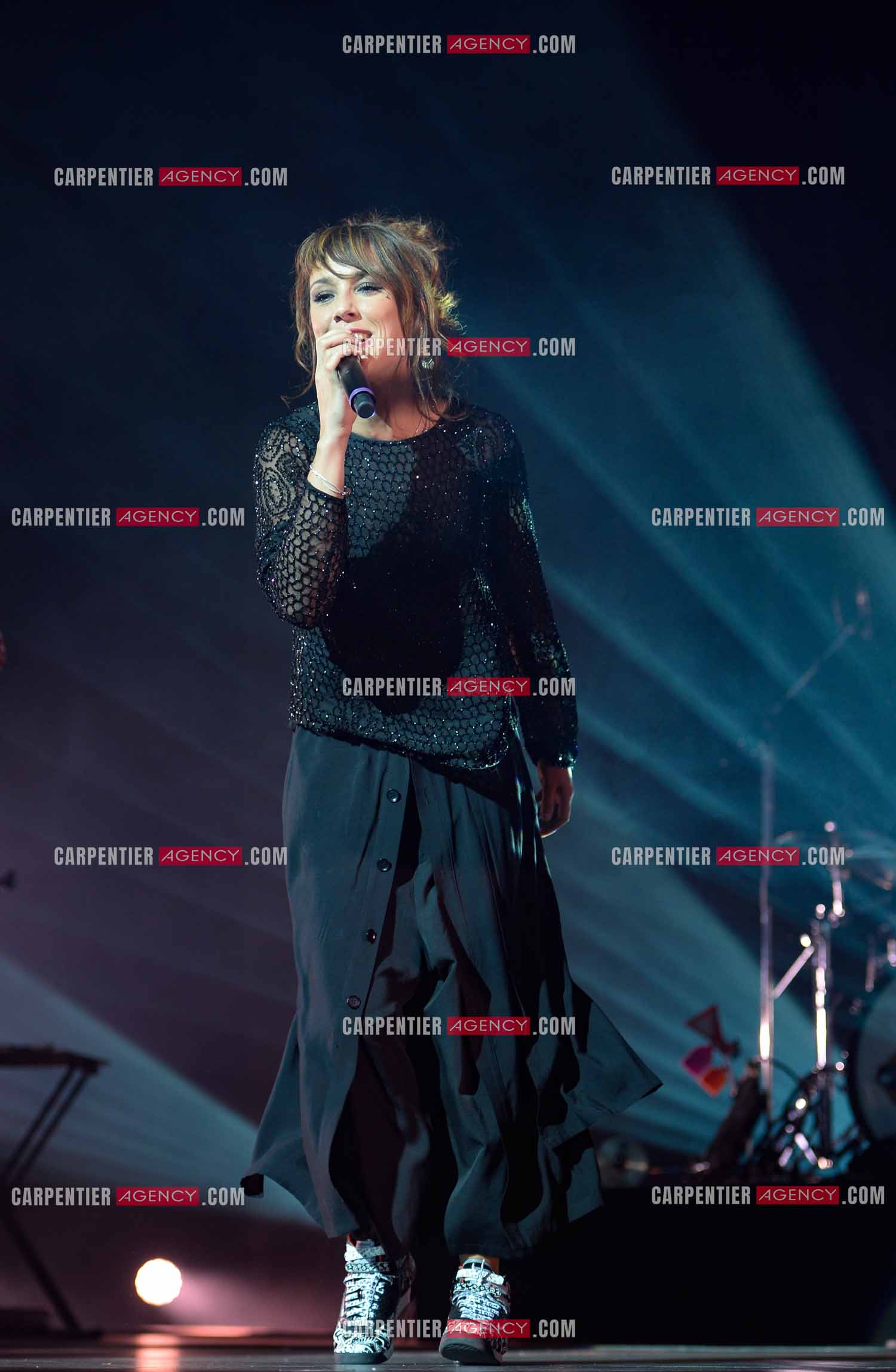 La chanteuse Zaz en concert au Zénith de Paris.    ( Exclusif )