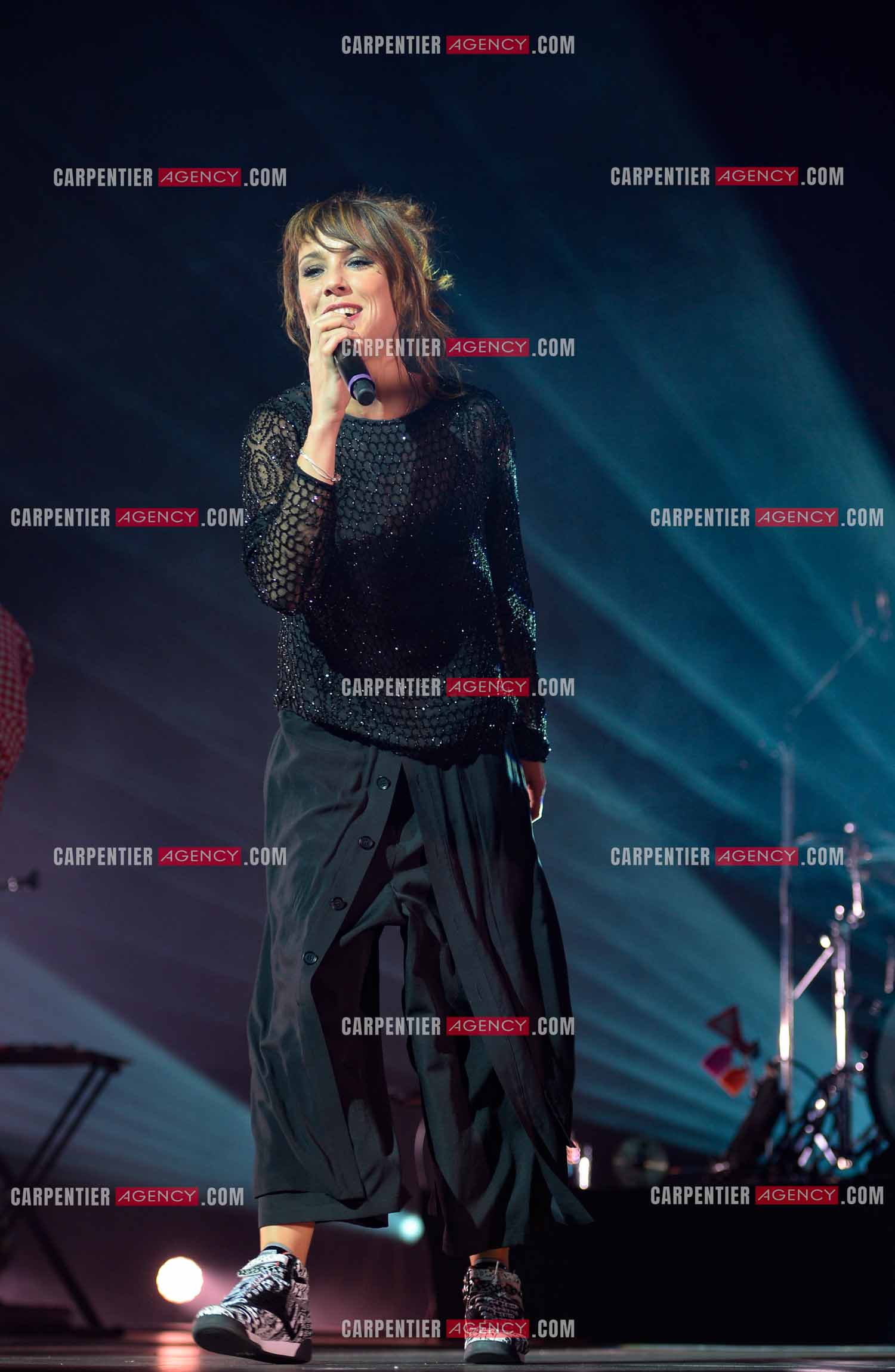 La chanteuse Zaz en concert au Zénith de Paris.    ( Exclusif )