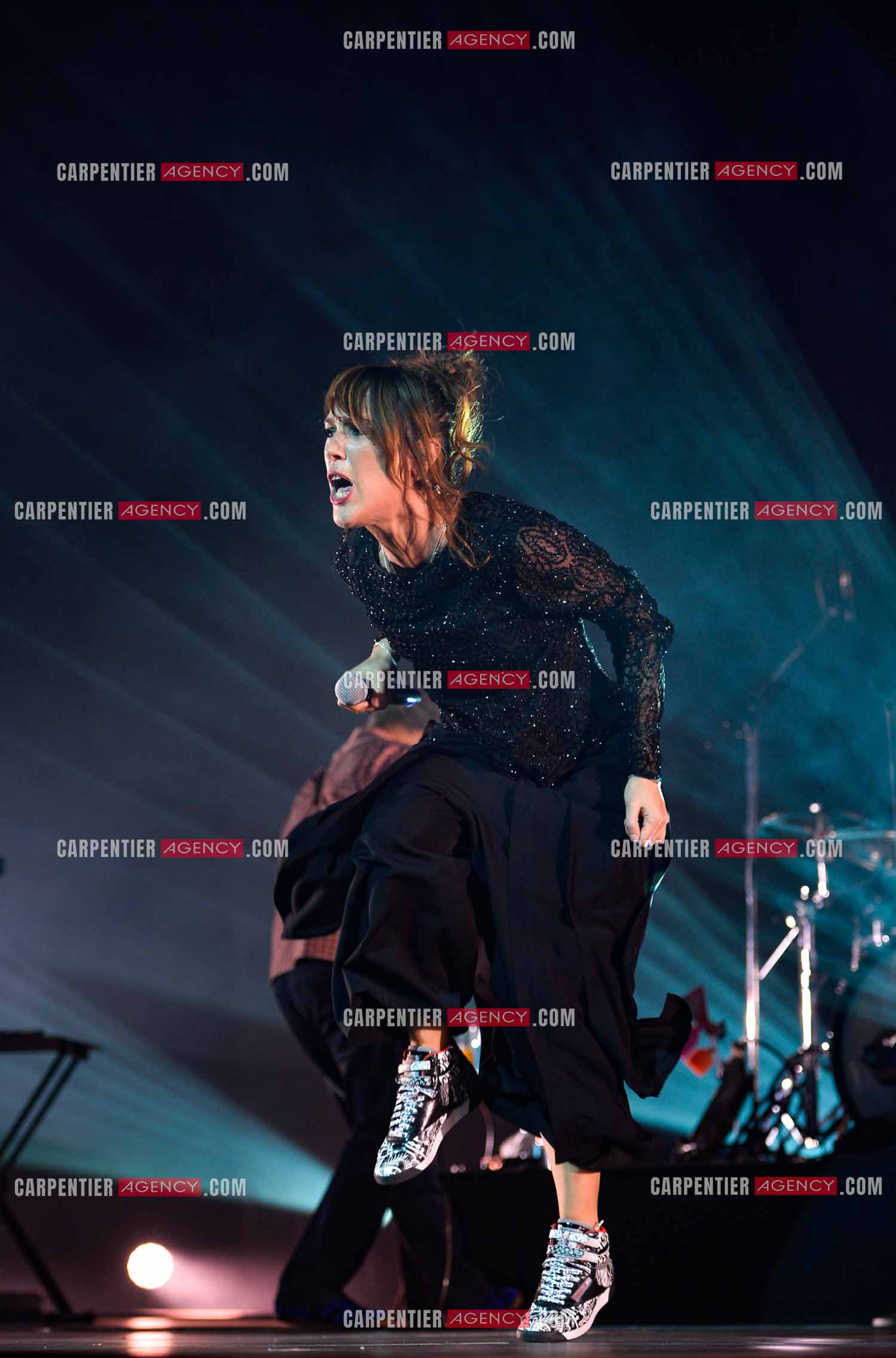 La chanteuse Zaz en concert au Zénith de Paris.    ( Exclusif )