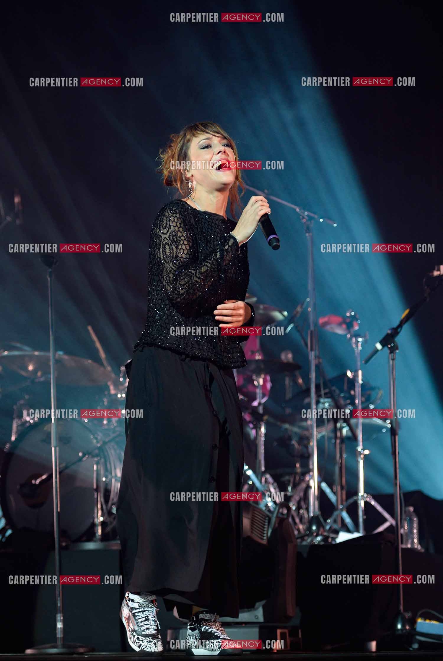 La chanteuse Zaz en concert au Zénith de Paris.    ( Exclusif )