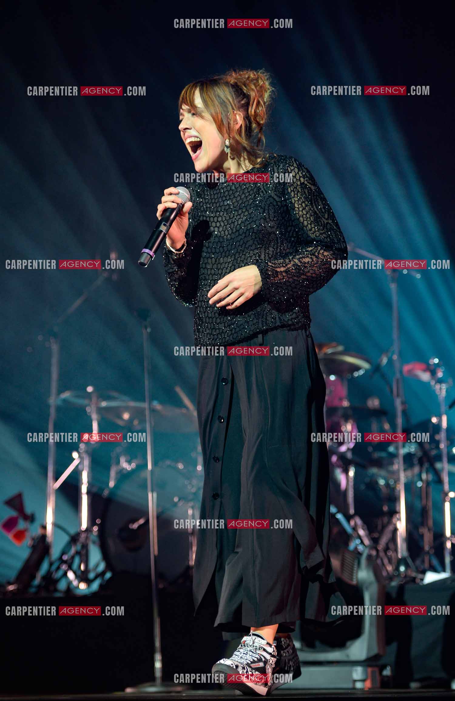 La chanteuse Zaz en concert au Zénith de Paris.    ( Exclusif )