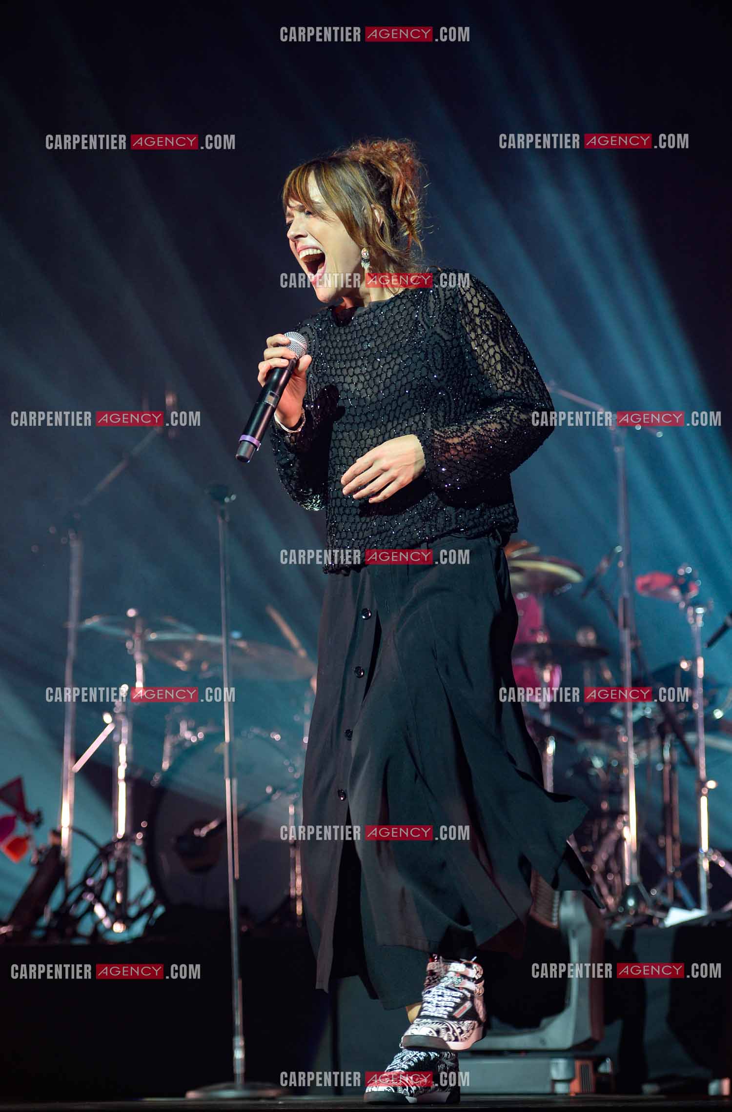 La chanteuse Zaz en concert au Zénith de Paris.    ( Exclusif )