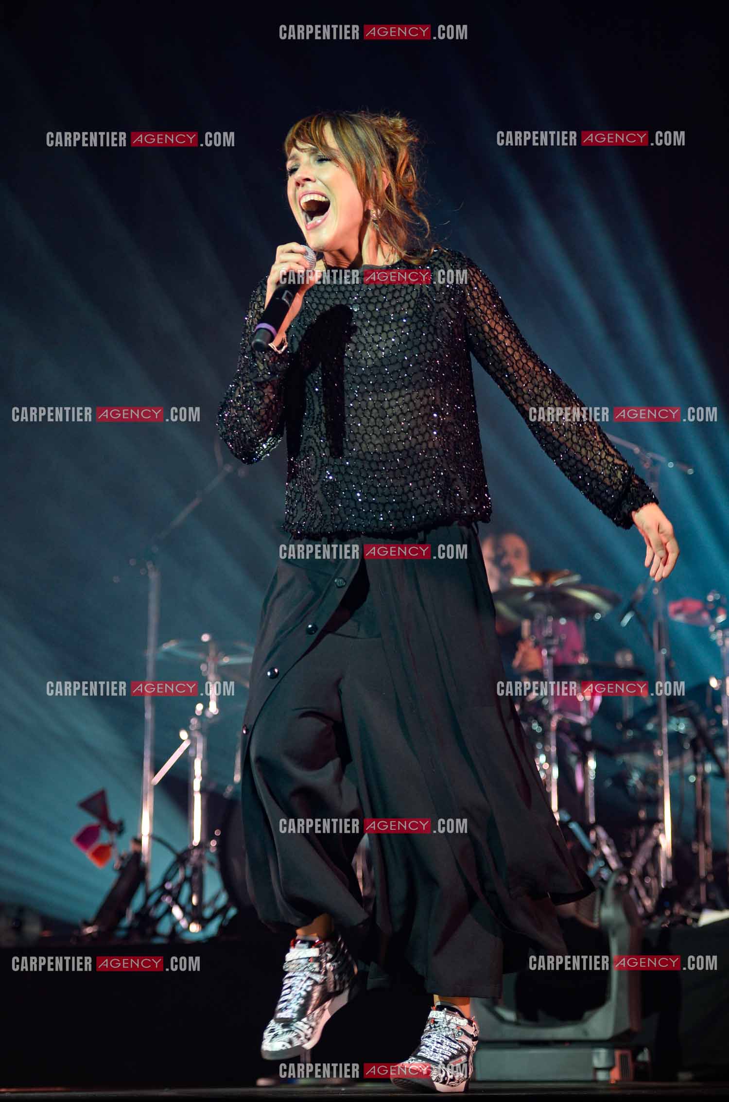 La chanteuse Zaz en concert au Zénith de Paris.    ( Exclusif )