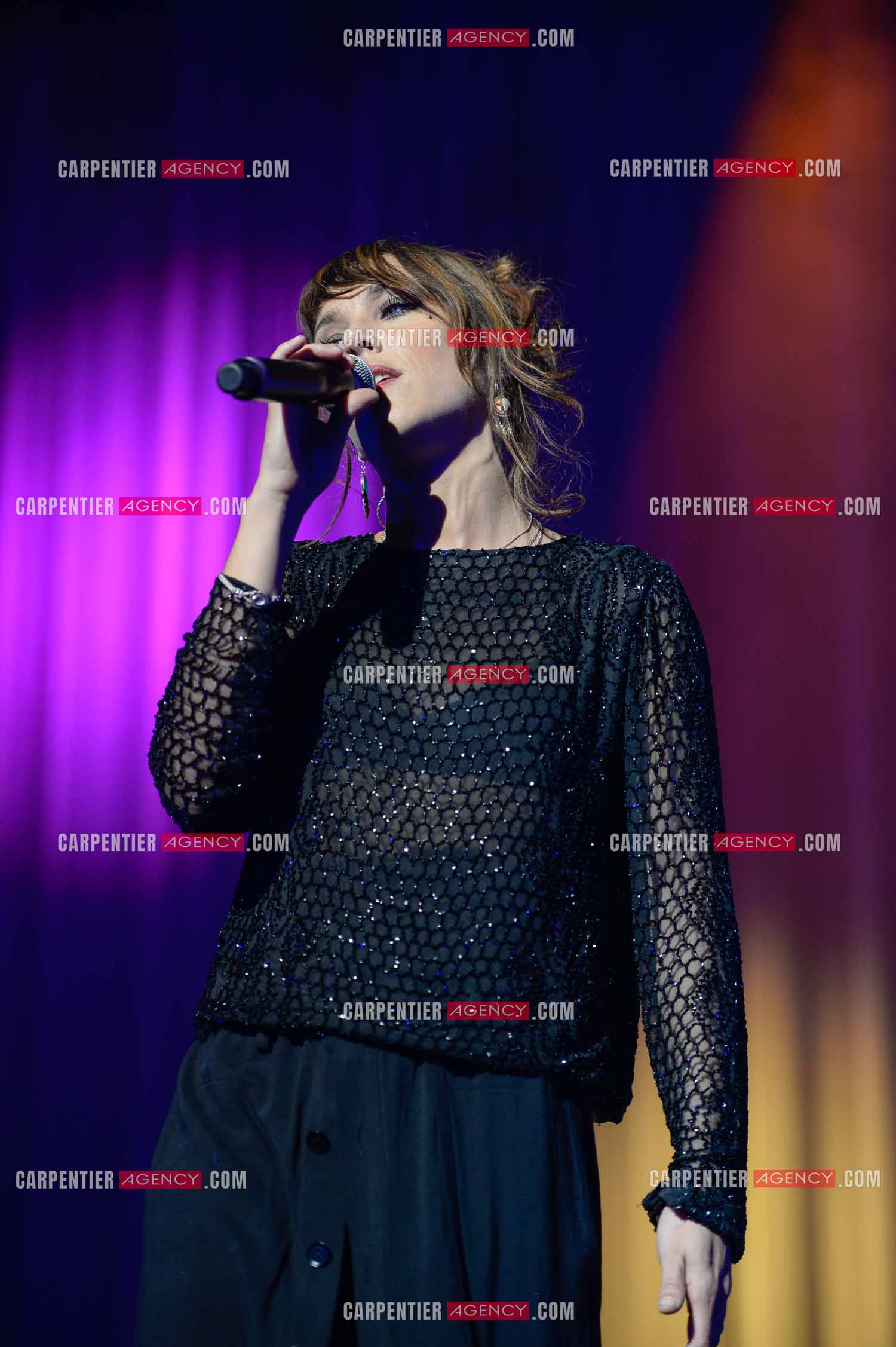 La chanteuse Zaz en concert au Zénith de Paris.    ( Exclusif )