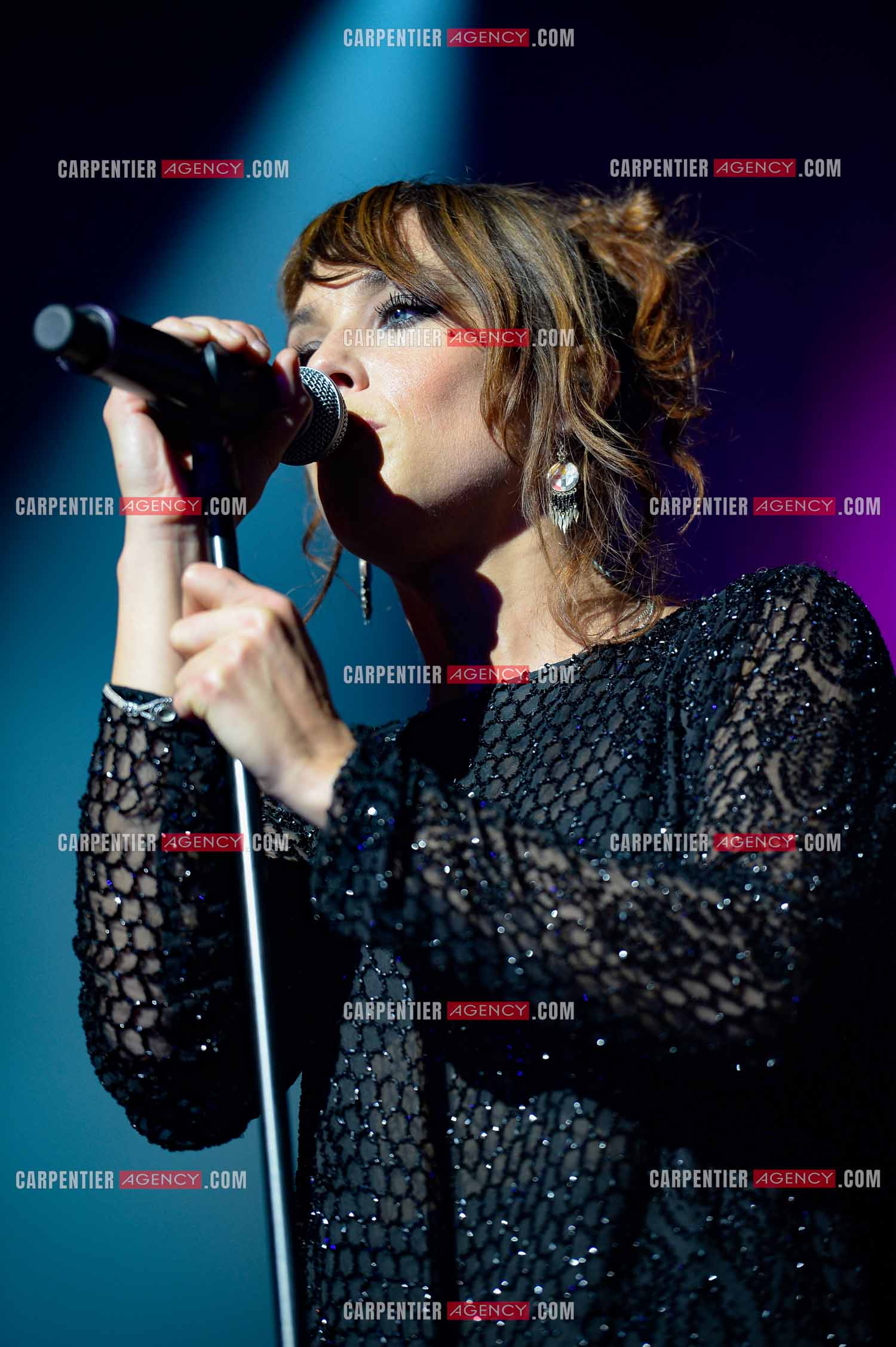 La chanteuse Zaz en concert au Zénith de Paris.    ( Exclusif )
