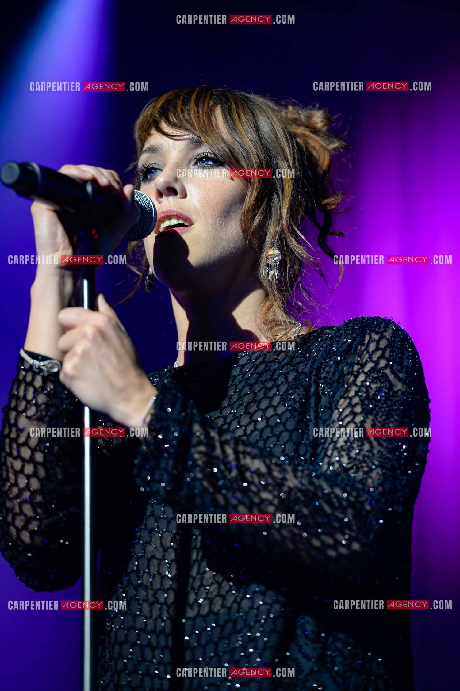La chanteuse Zaz en concert au Zénith de Paris.    ( Exclusif )