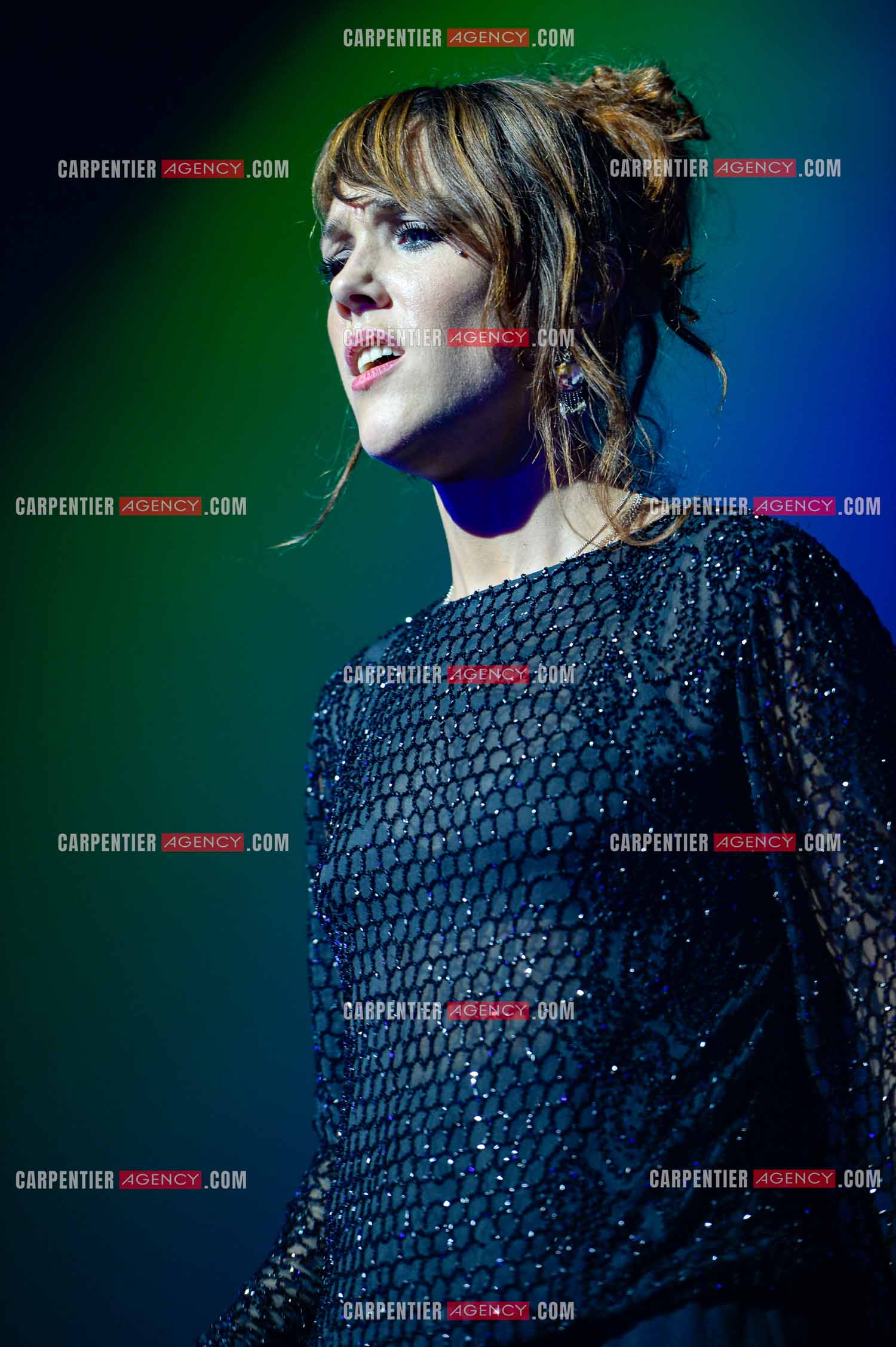 La chanteuse Zaz en concert au Zénith de Paris.    ( Exclusif )