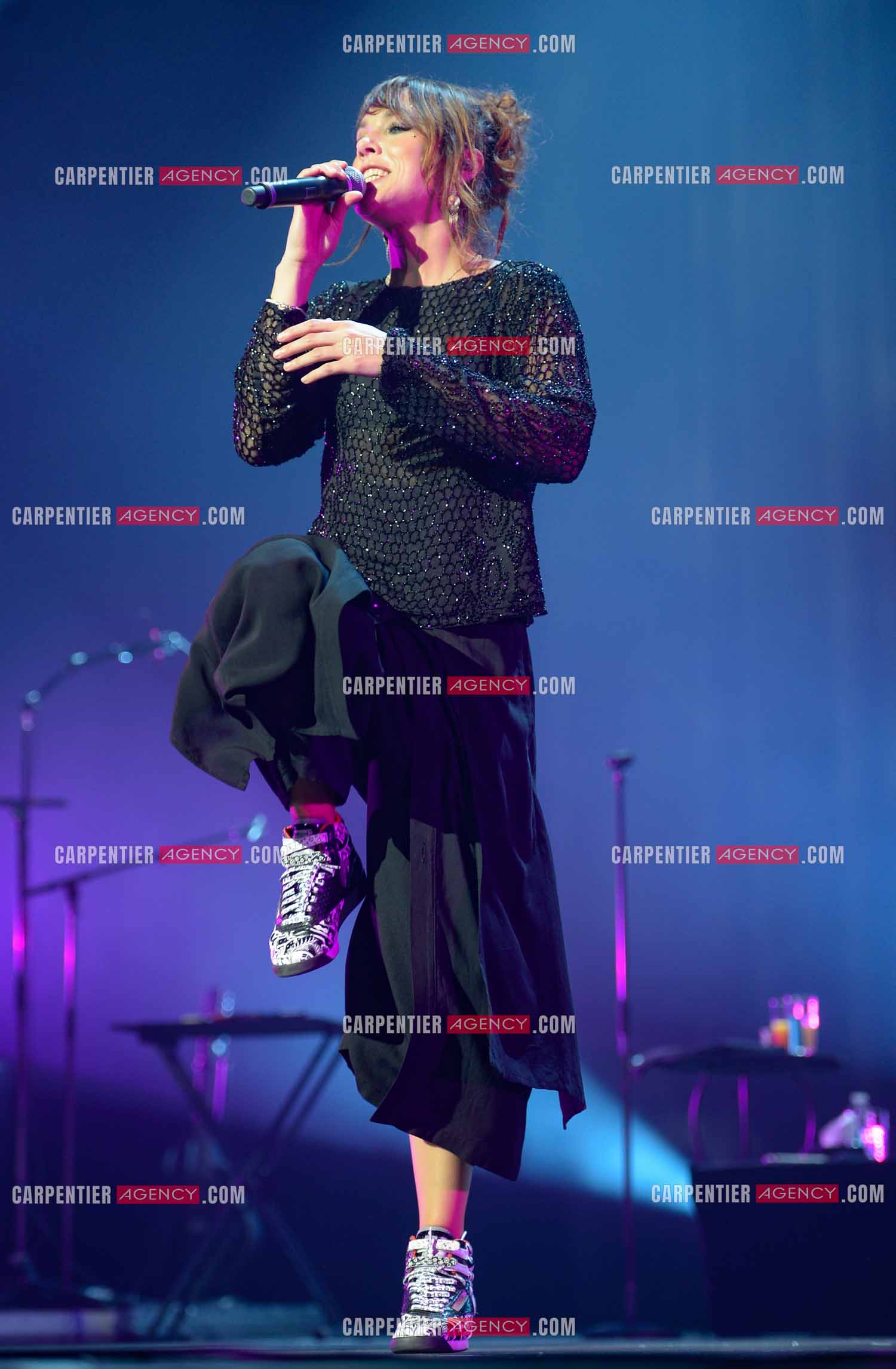La chanteuse Zaz en concert au Zénith de Paris.    ( Exclusif )