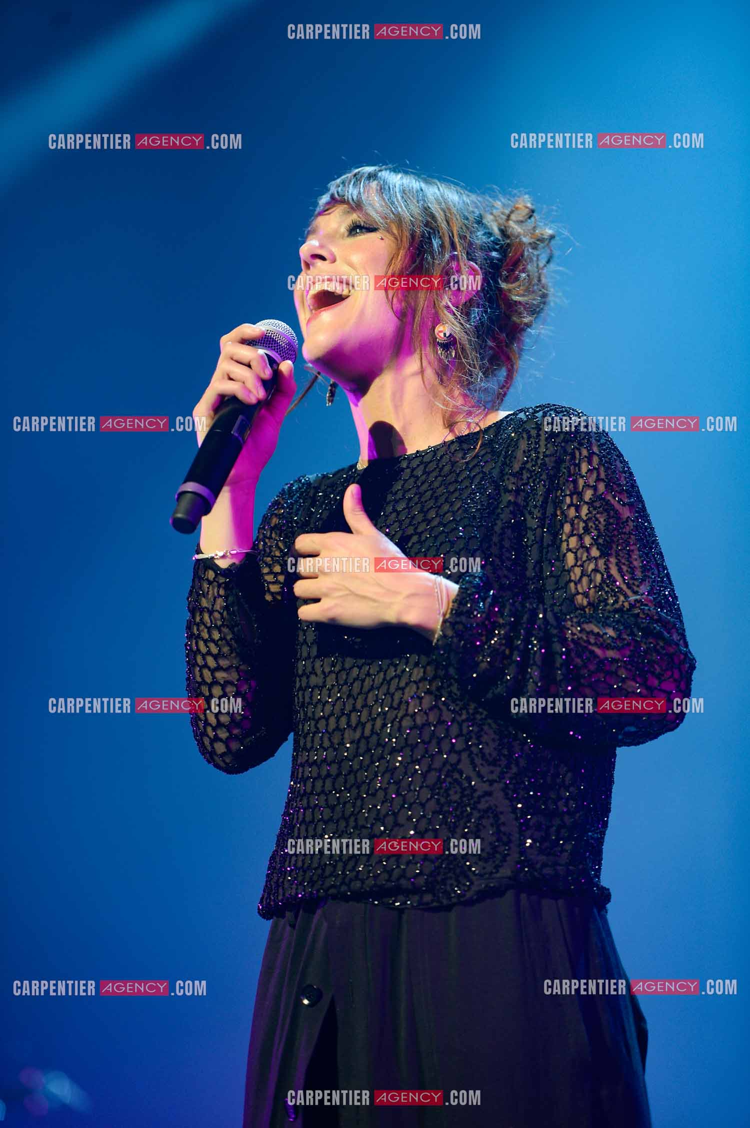 La chanteuse Zaz en concert au Zénith de Paris.    ( Exclusif )