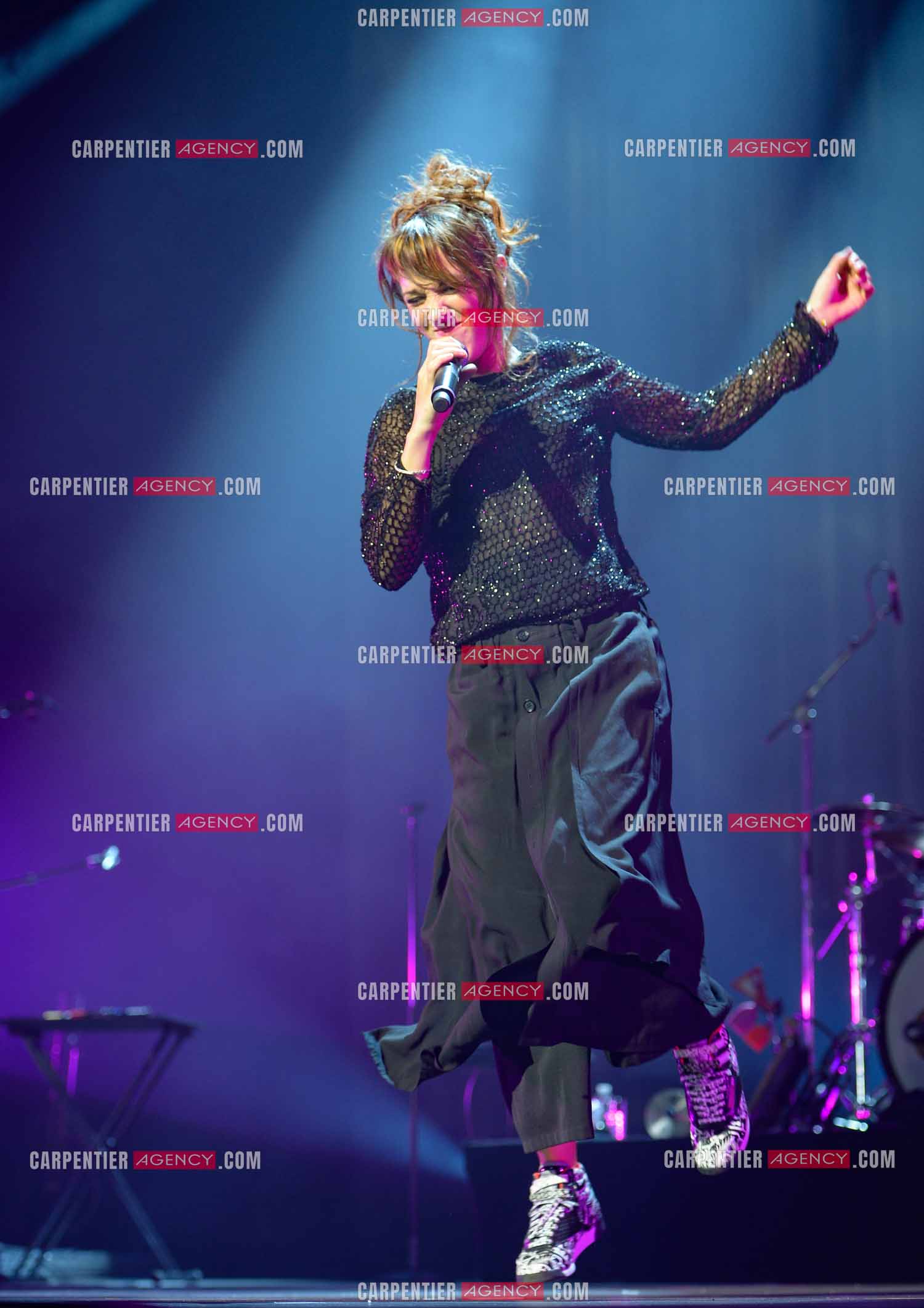 La chanteuse Zaz en concert au Zénith de Paris.    ( Exclusif )