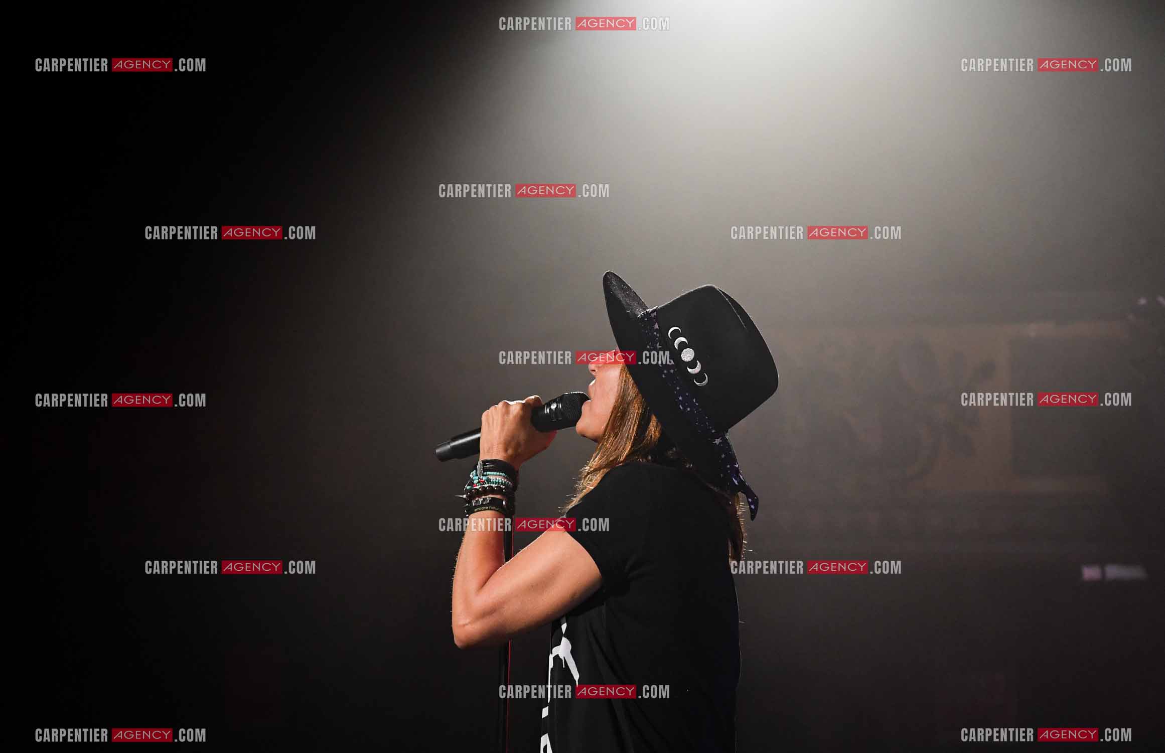 La chanteuse Zazie lors des répétitions pour son concert au TRIANON le 05 Oct 2018.        ( Exclusif )