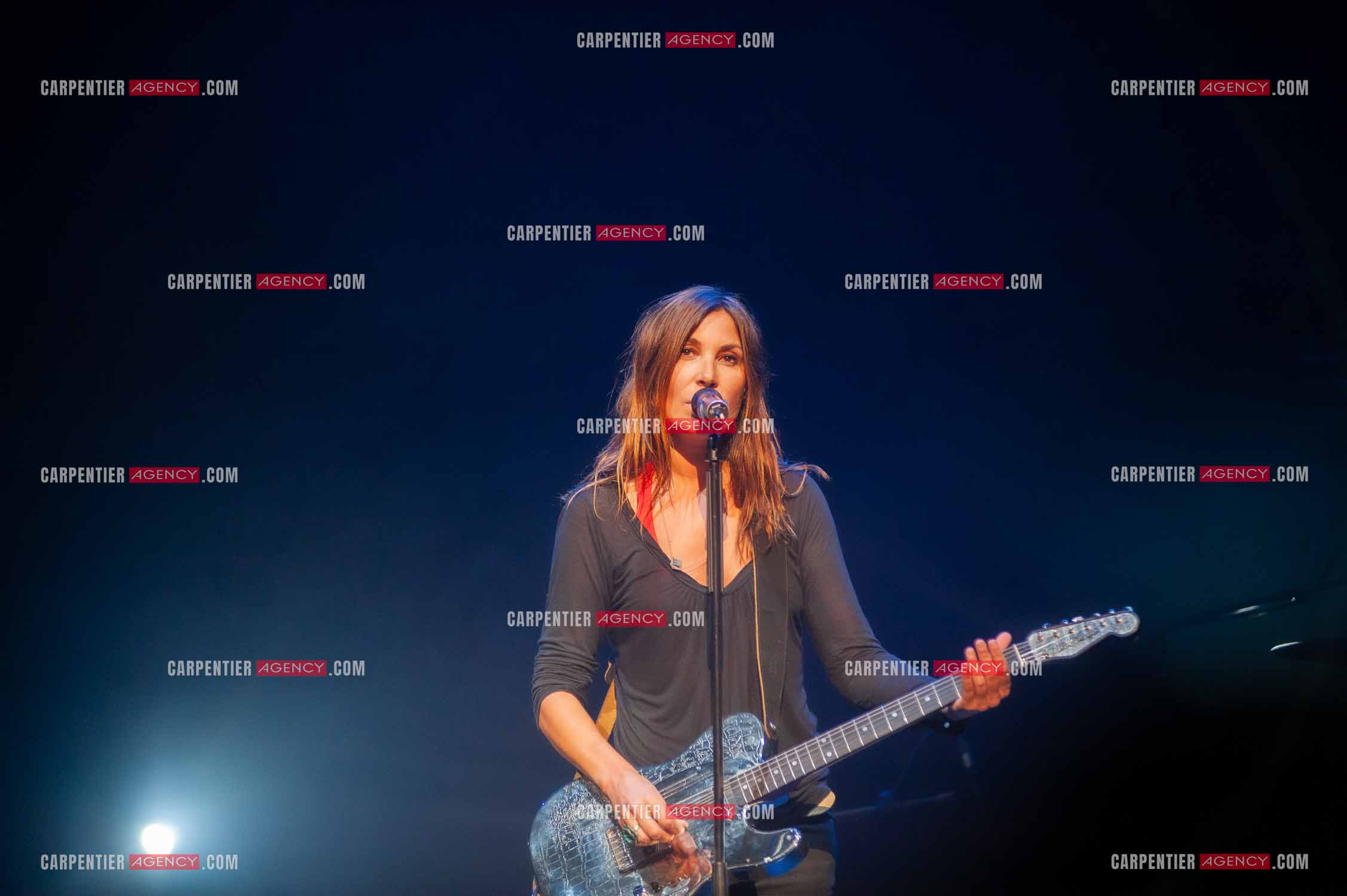 La chanteuse Isabelle Marie Anne de Truchis de Varennes dite Zazie en concert au Zénith de Paris “ CONCERT POUR LA PLANETE “le 03 Sept 2008.   ( Exclusif )