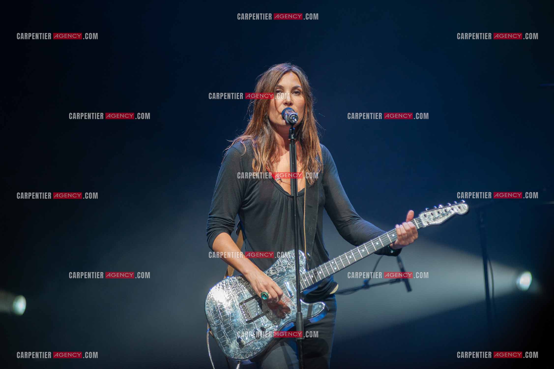 La chanteuse Isabelle Marie Anne de Truchis de Varennes dite Zazie en concert au Zénith de Paris “ CONCERT POUR LA PLANETE “le 03 Sept 2008.   ( Exclusif )
