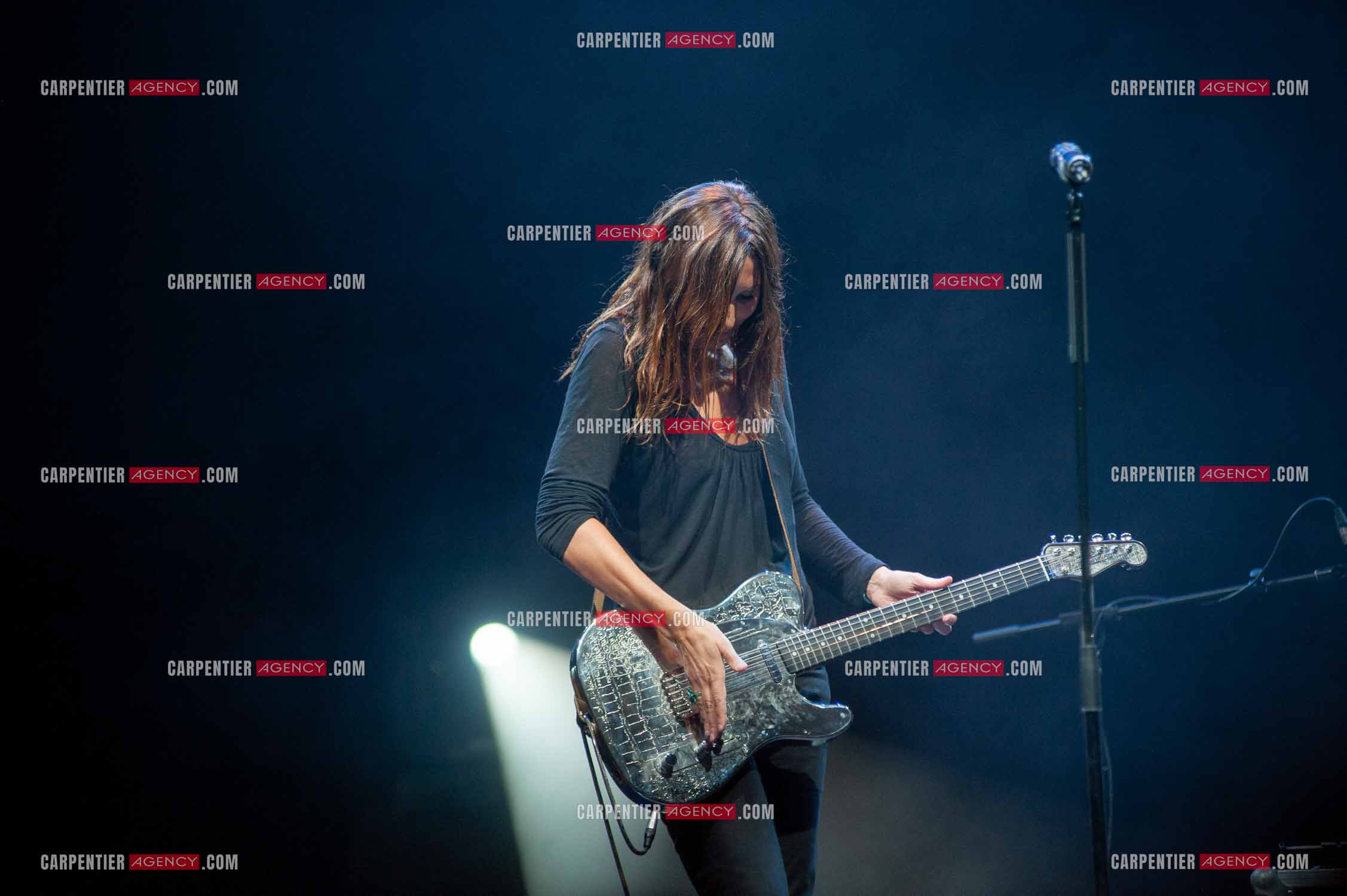La chanteuse Isabelle Marie Anne de Truchis de Varennes dite Zazie en concert au Zénith de Paris “ CONCERT POUR LA PLANETE “le 03 Sept 2008.   ( Exclusif )