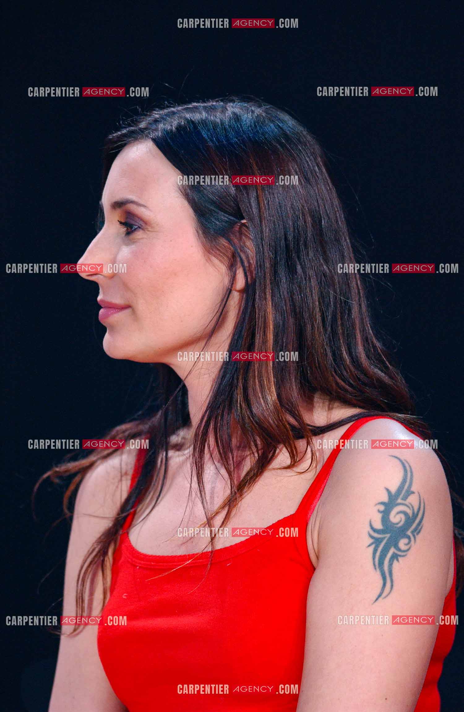 La chanteuse Isabelle Marie Anne de Truchis de Varennes dite Zazie en concert pour les 20 ans du Zénith de Paris le 14 Janvier 2005.                   ( Exclusif )