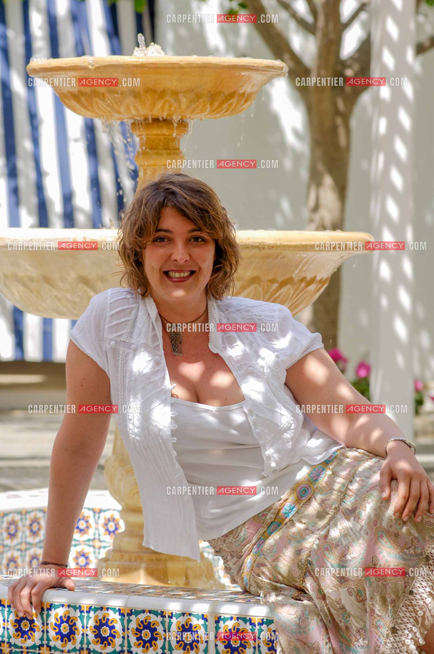 L'animatrice et productrice Virginie Foucault lors du Trophémina de Djerba. ( Exclusif )