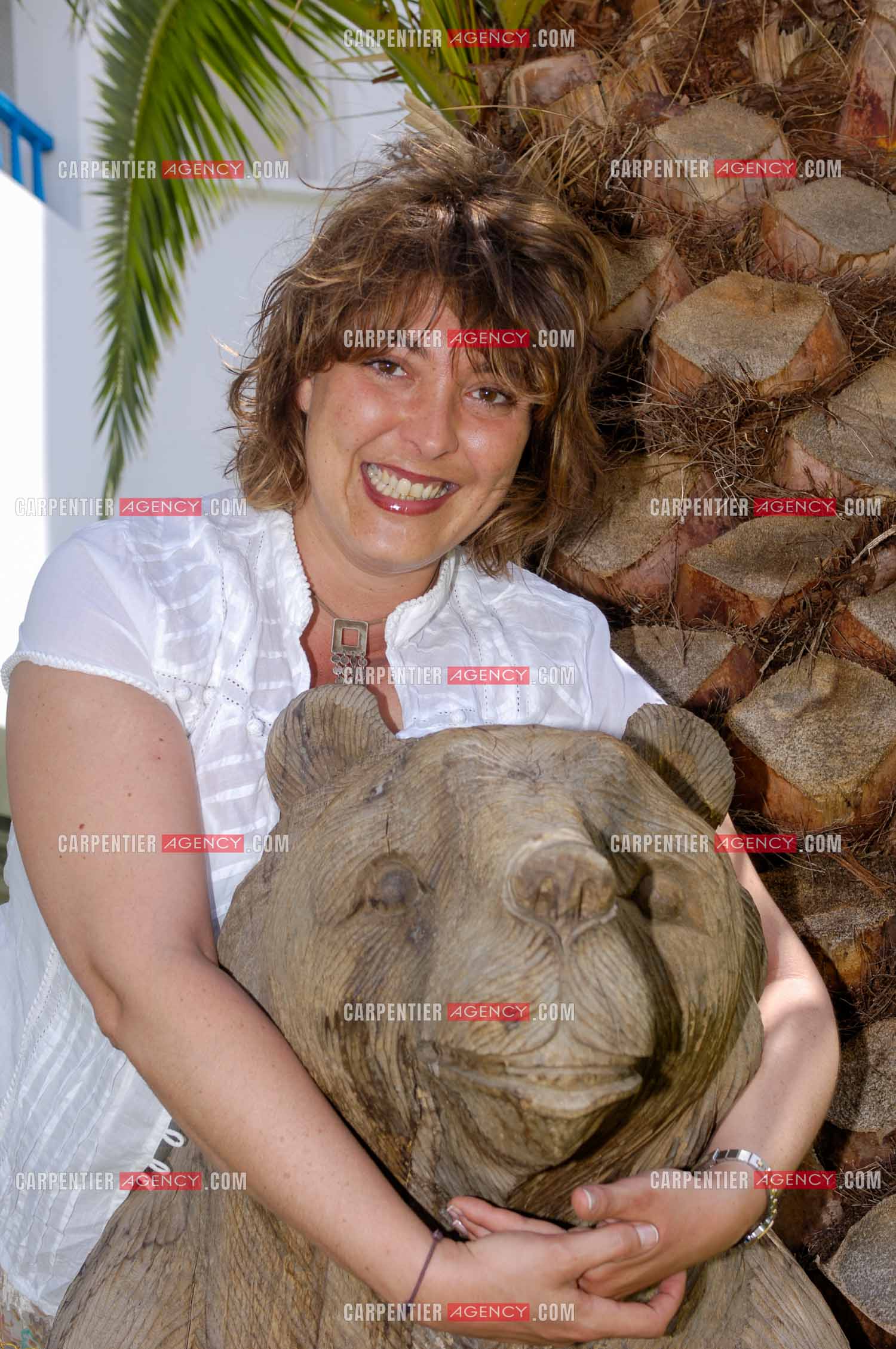L'animatrice et productrice Virginie Foucault lors du Trophémina de Djerba. ( Exclusif )