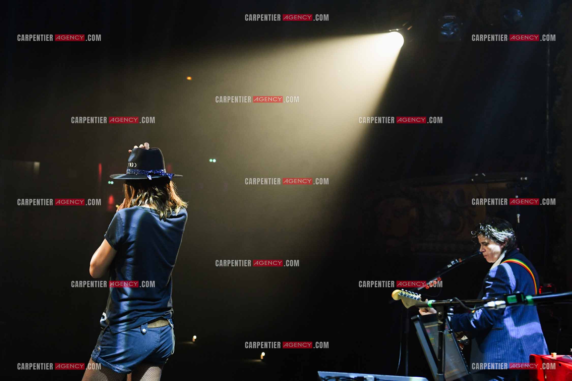 Concert au TRIANON “ POP-ROCK LIVE “ organisé par RTL2 le 05 Octobre 2018 à Paris. La chanteuse Zazie lors des répétitions.                                   ( Exclusif )                                Collection complète sur le site www.carpentieragency.com