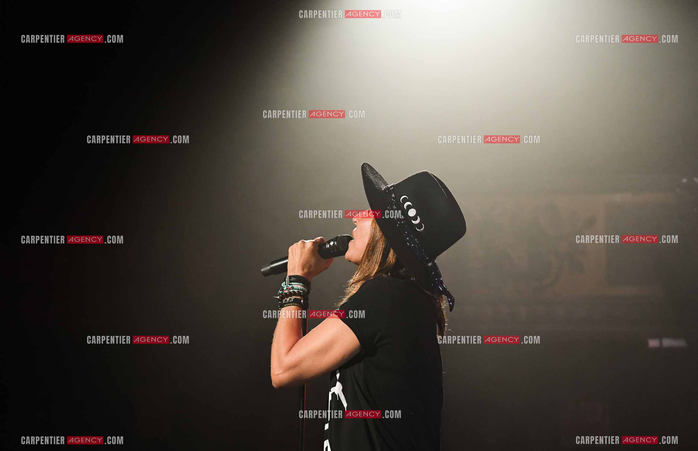 Concert au TRIANON “ POP-ROCK LIVE “ organisé par RTL2 le 05 Octobre 2018 à Paris. La chanteuse Zazie lors des répétitions.                                   ( Exclusif )                                Collection complète sur le site www.carpentieragency.com