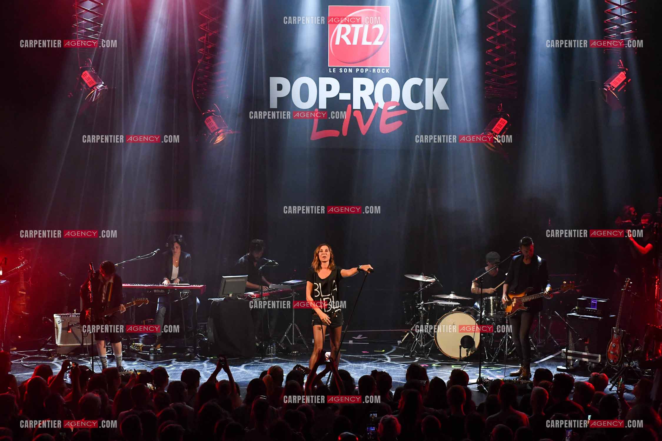 Concert au TRIANON “ POP-ROCK LIVE “ organisé par RTL2 le 05 Octobre 2018 à Paris. La chanteuse Zazie.    ( Exclusif )