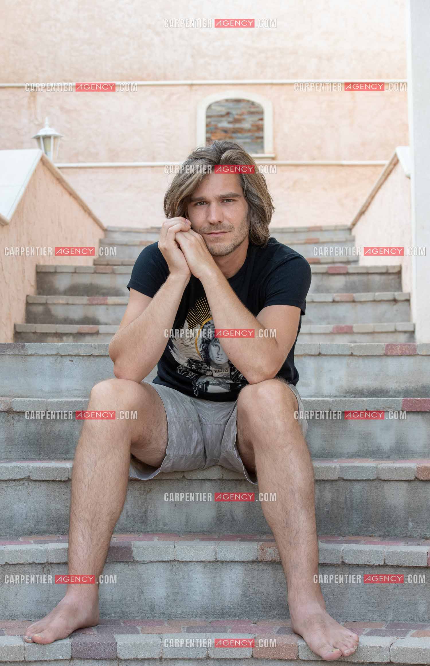 Le ténor Amaury Vassili lors de ses vacances d'été a Toulon dans le Var.  ( Exclusif )