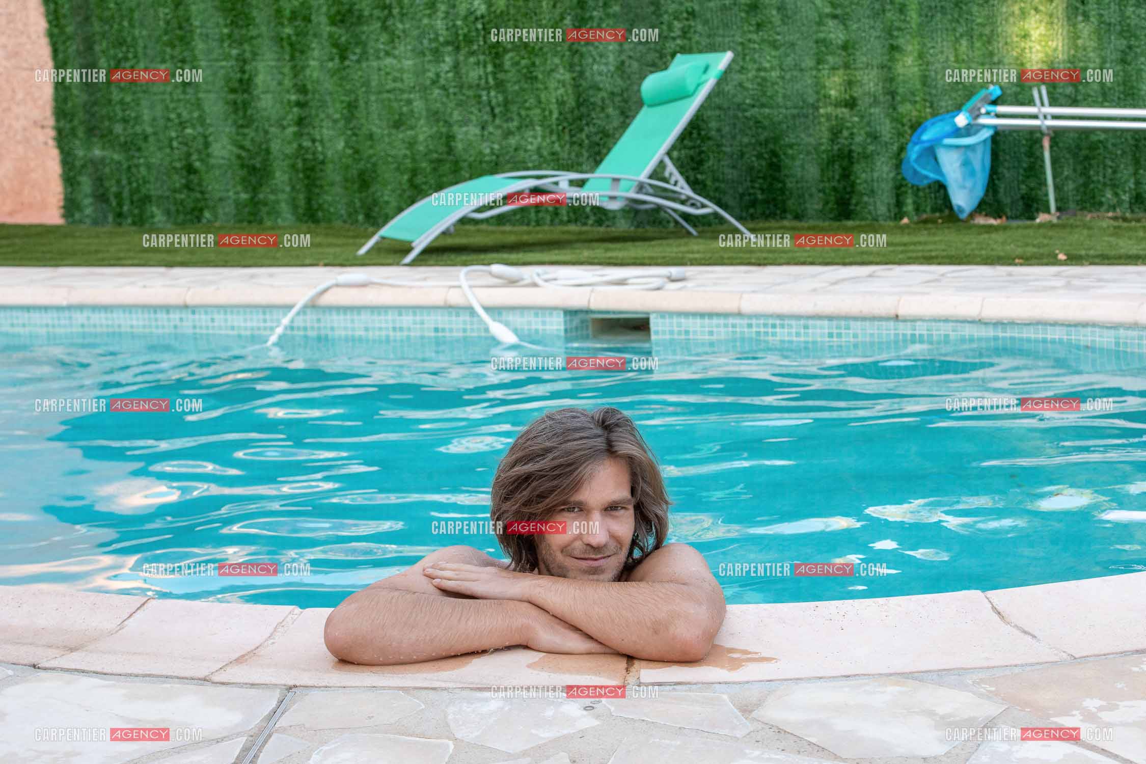 Le ténor Amaury Vassili lors de ses vacances d'été a Toulon dans le Var.  ( Exclusif )
