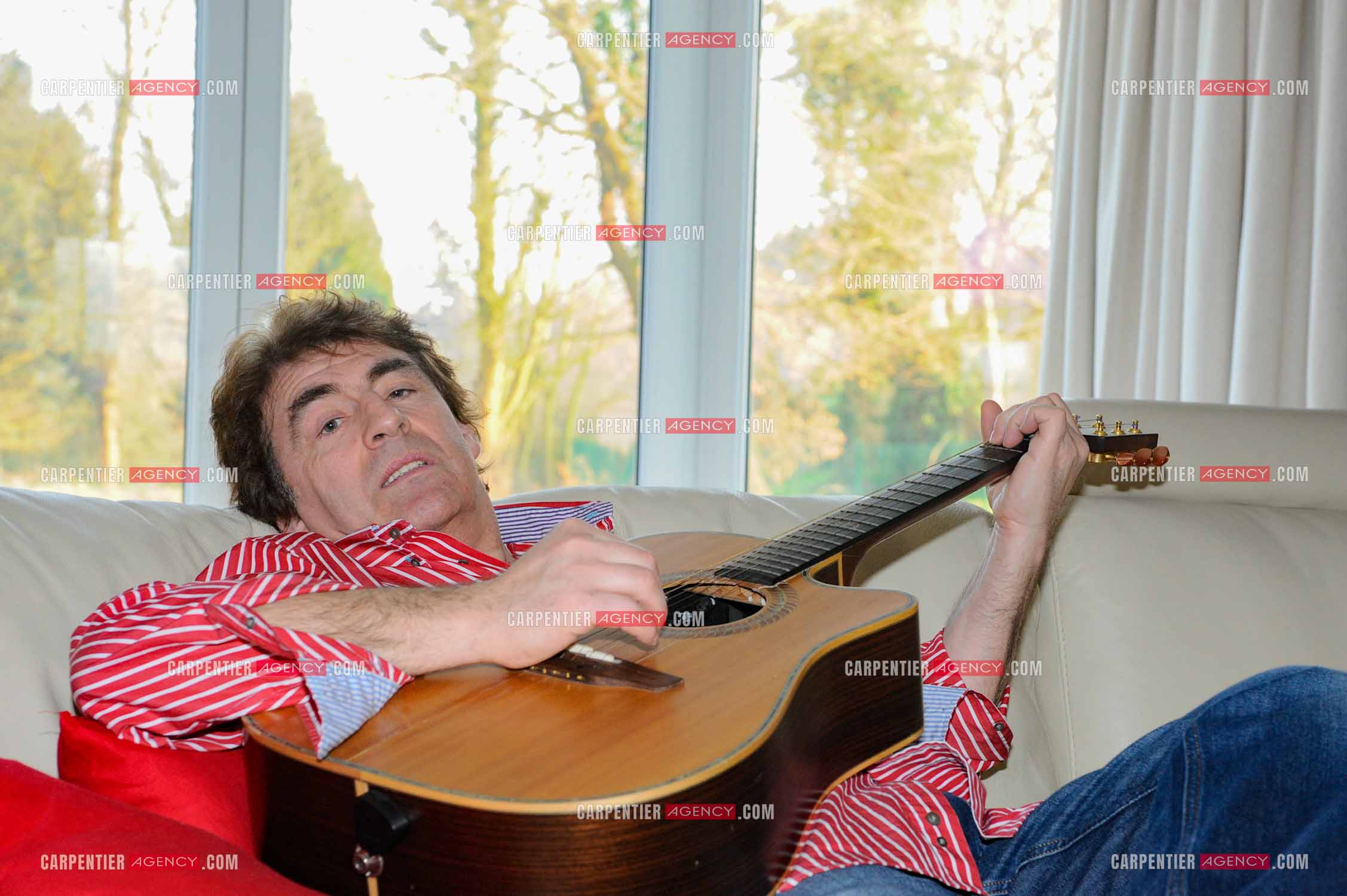 Le chanteur Claude Barzotti chez lui en Belgique en 2011.         ( Exclusif )