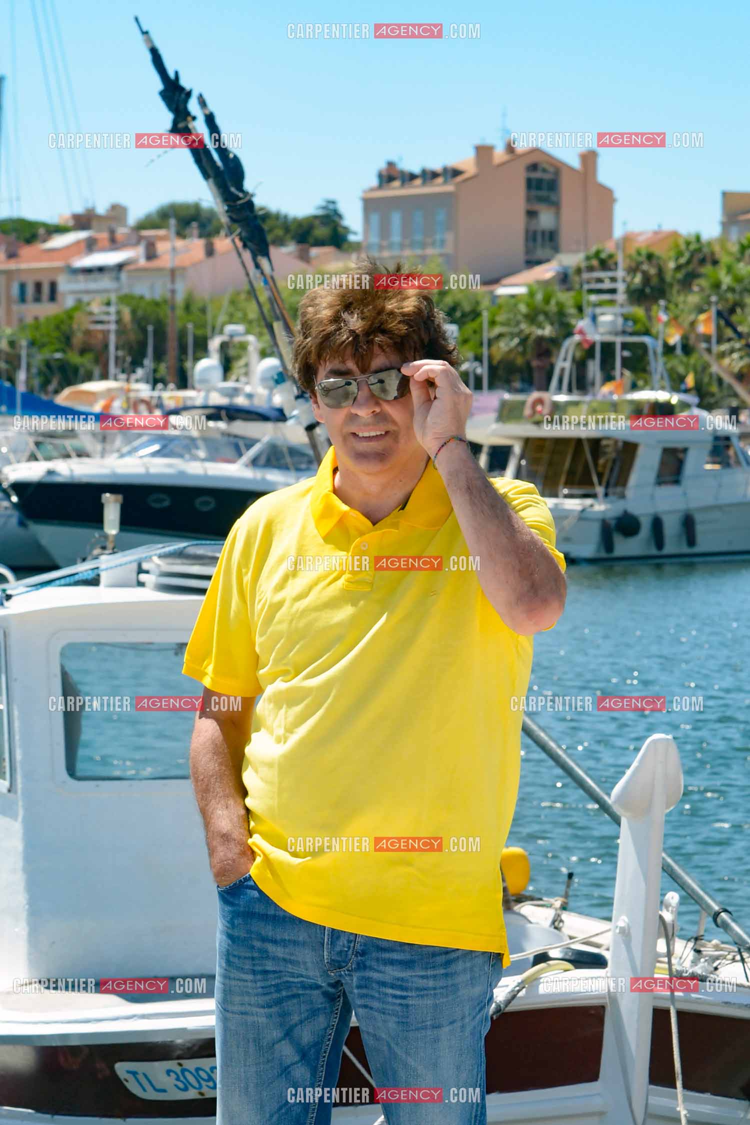 Le chanteur Claude Barzotti sur le port de Bandol dans le Var en 2013.         ( Exclusif )