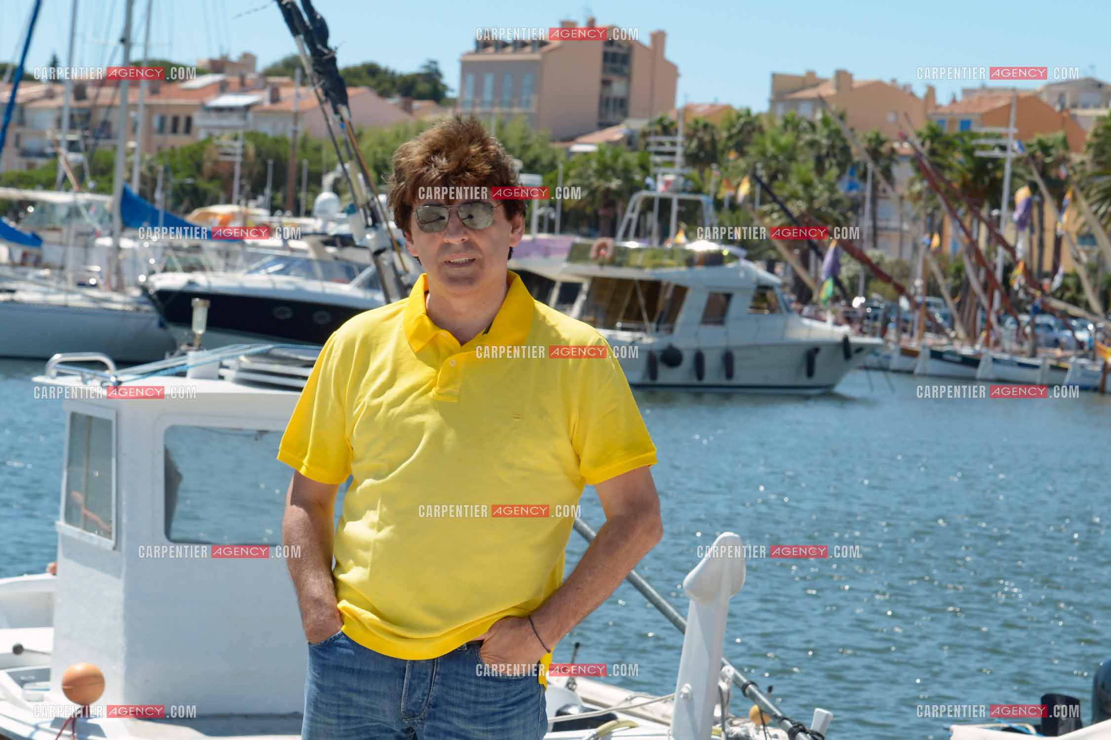 Le chanteur Claude Barzotti sur le port de Bandol dans le Var en 2013.         ( Exclusif )