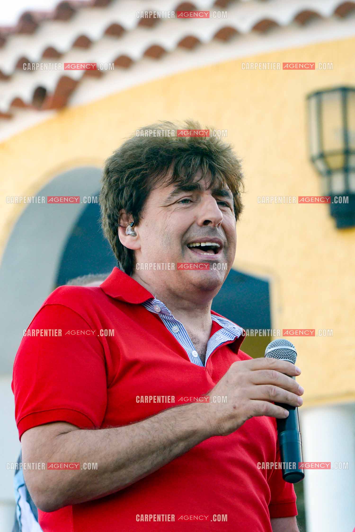 Le chanteur Claude Barzotti lors des répétitions pour un concert en 2013.         ( Exclusif )
