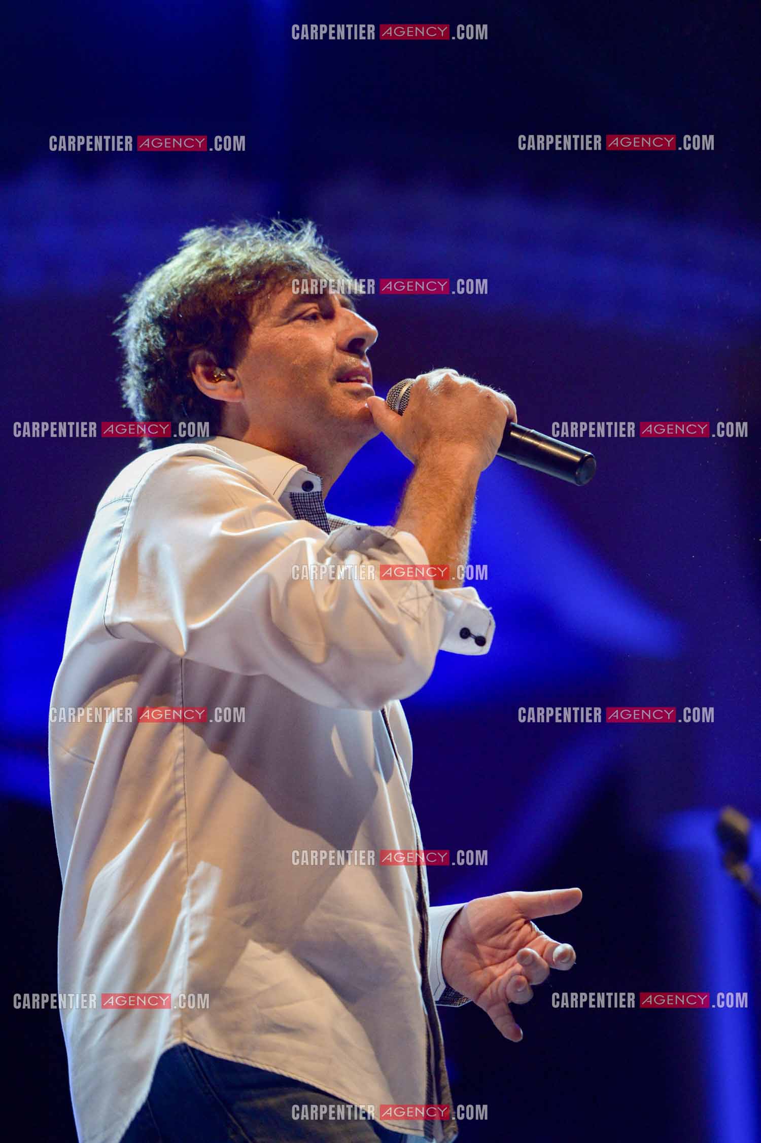 Le chanteur Claude Barzotti lors d'un concert a Bandol en 2013.         ( Exclusif )