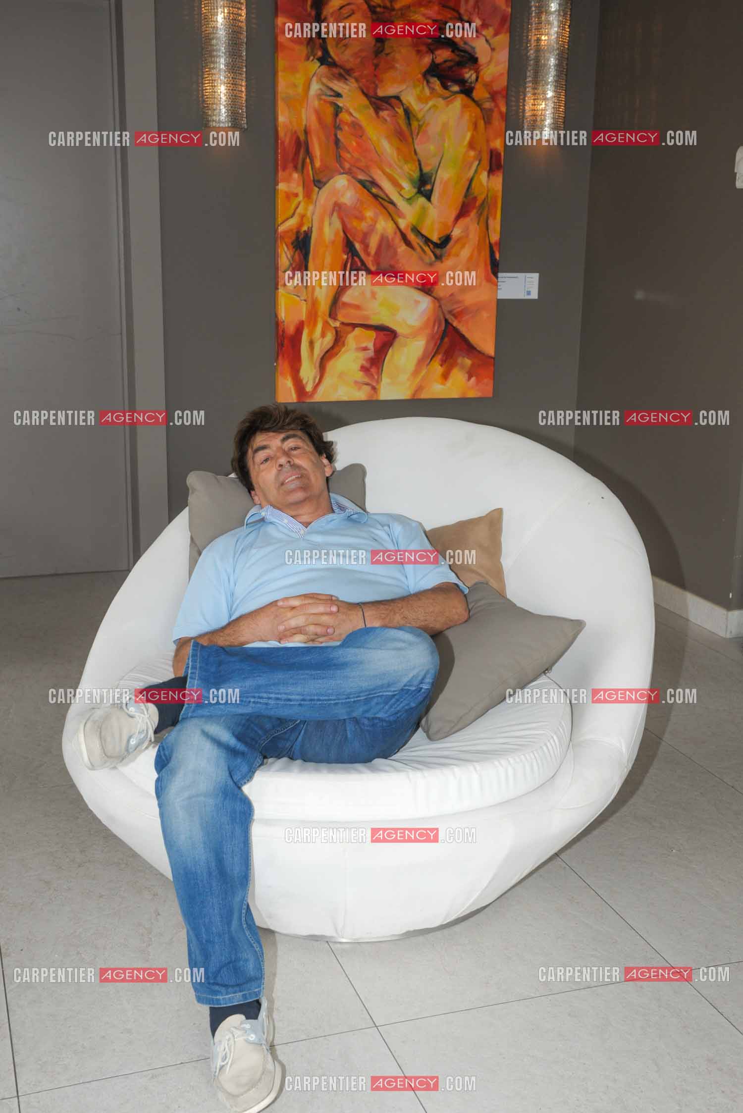 Le chanteur Claude Barzotti lors de ses vacances a Agde en 2013.         ( Exclusif )