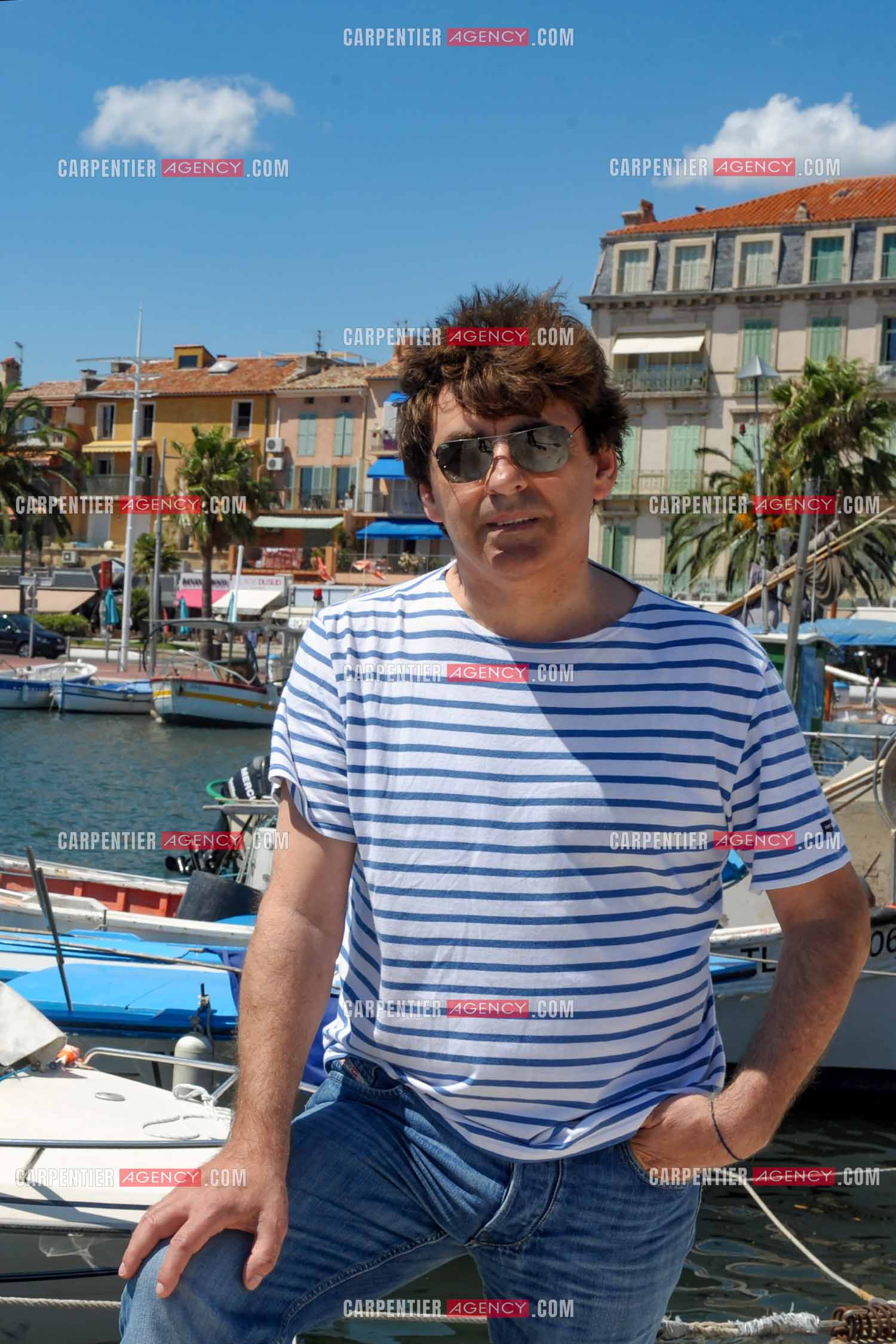 Le chanteur Claude Barzotti sur le port de Bandol dans le Var en 2013.         ( Exclusif )