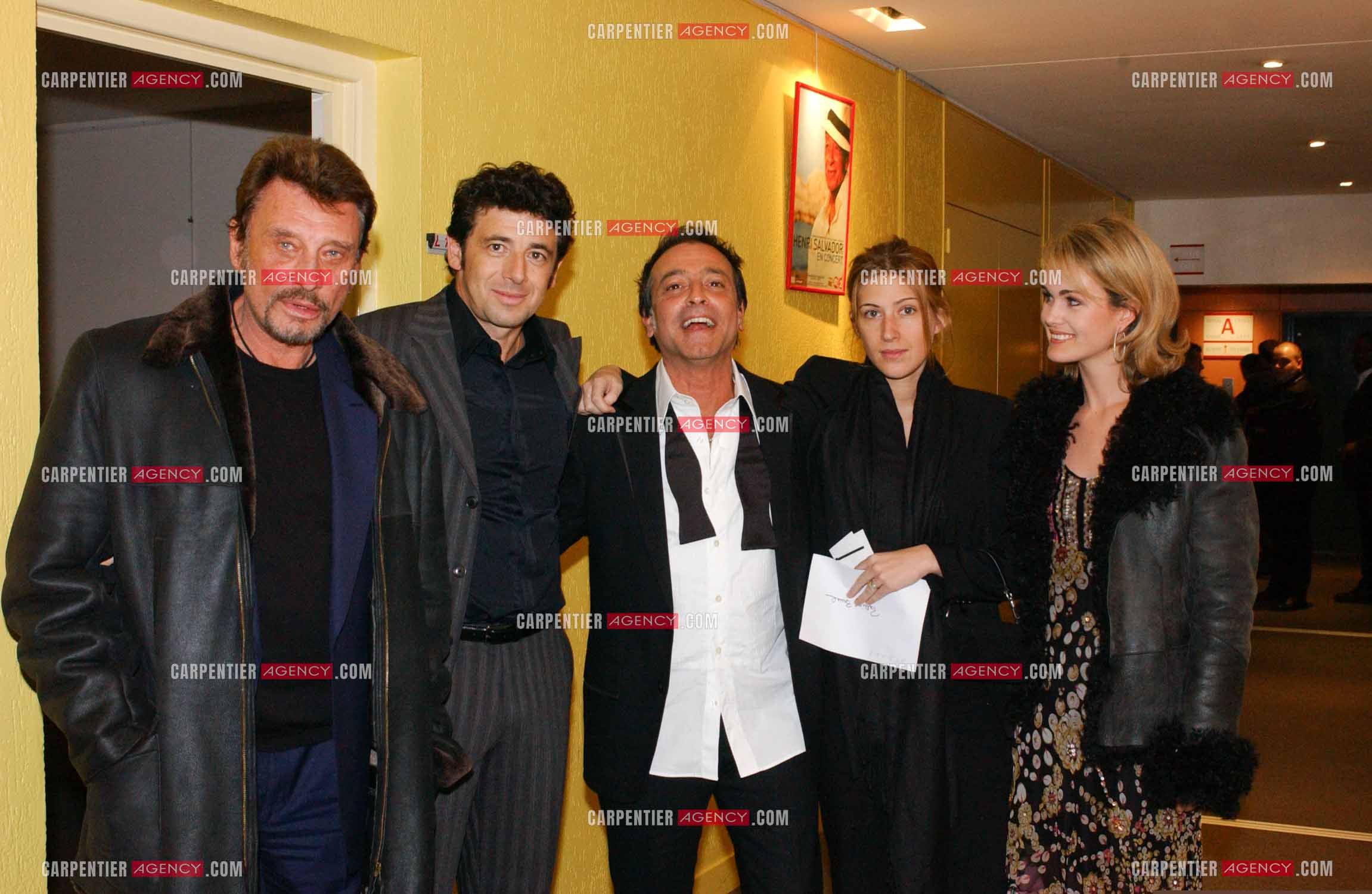 Générale de la comédie musicale “ DON JUAN “ au Palais des Congrès de Paris le 02 Mars 2005. Johnny Hallyday, Patrick Bruel, Félix Gray,   Amanda Sthers et Laeticia Hallyday.          ( Exclusif )