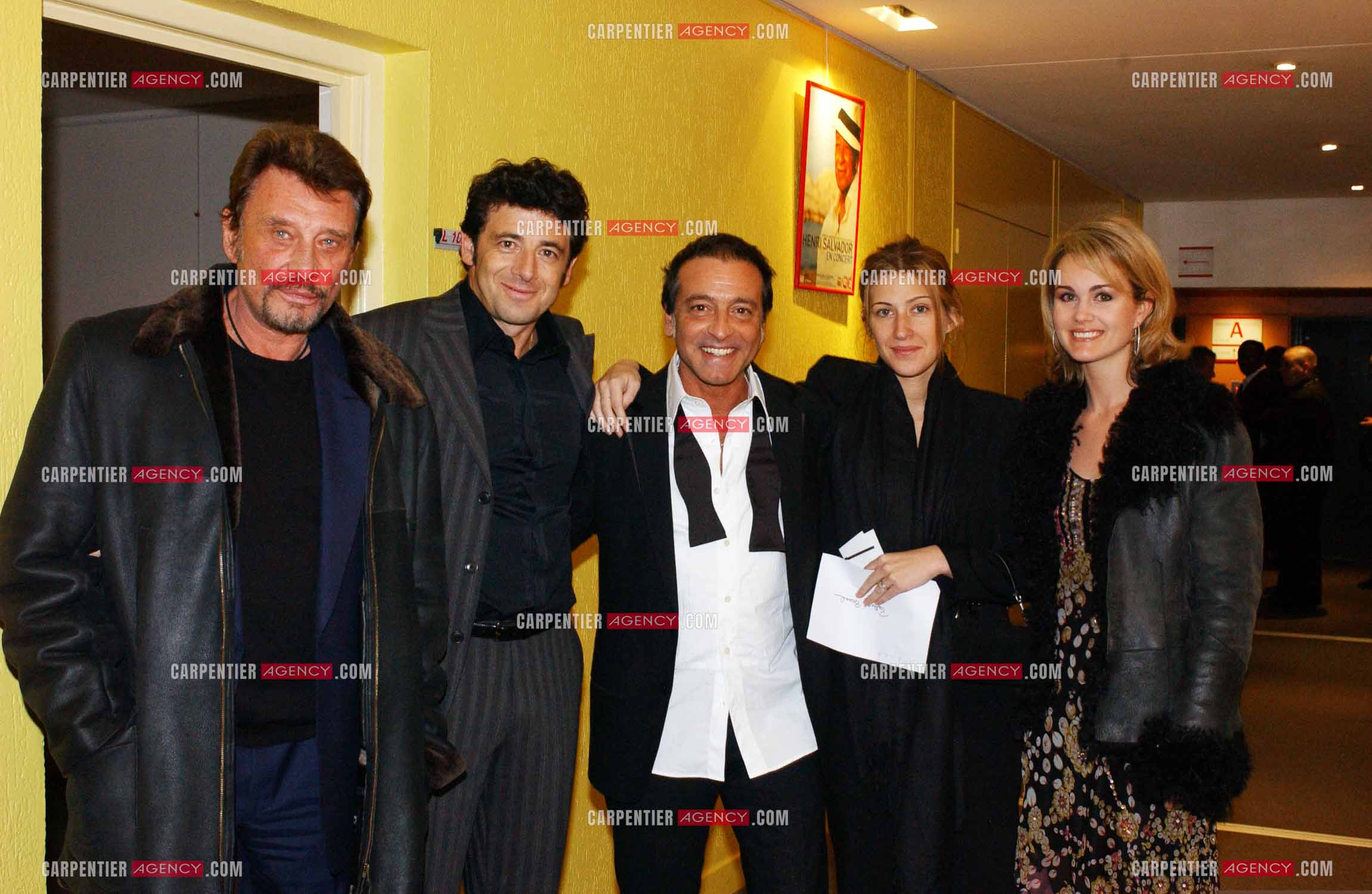 Générale de la comédie musicale “ DON JUAN “ au Palais des Congrès de Paris le 02 Mars 2005. Johnny Hallyday, Patrick Bruel, Félix Gray,   Amanda Sthers et Laeticia Hallyday.          ( Exclusif )