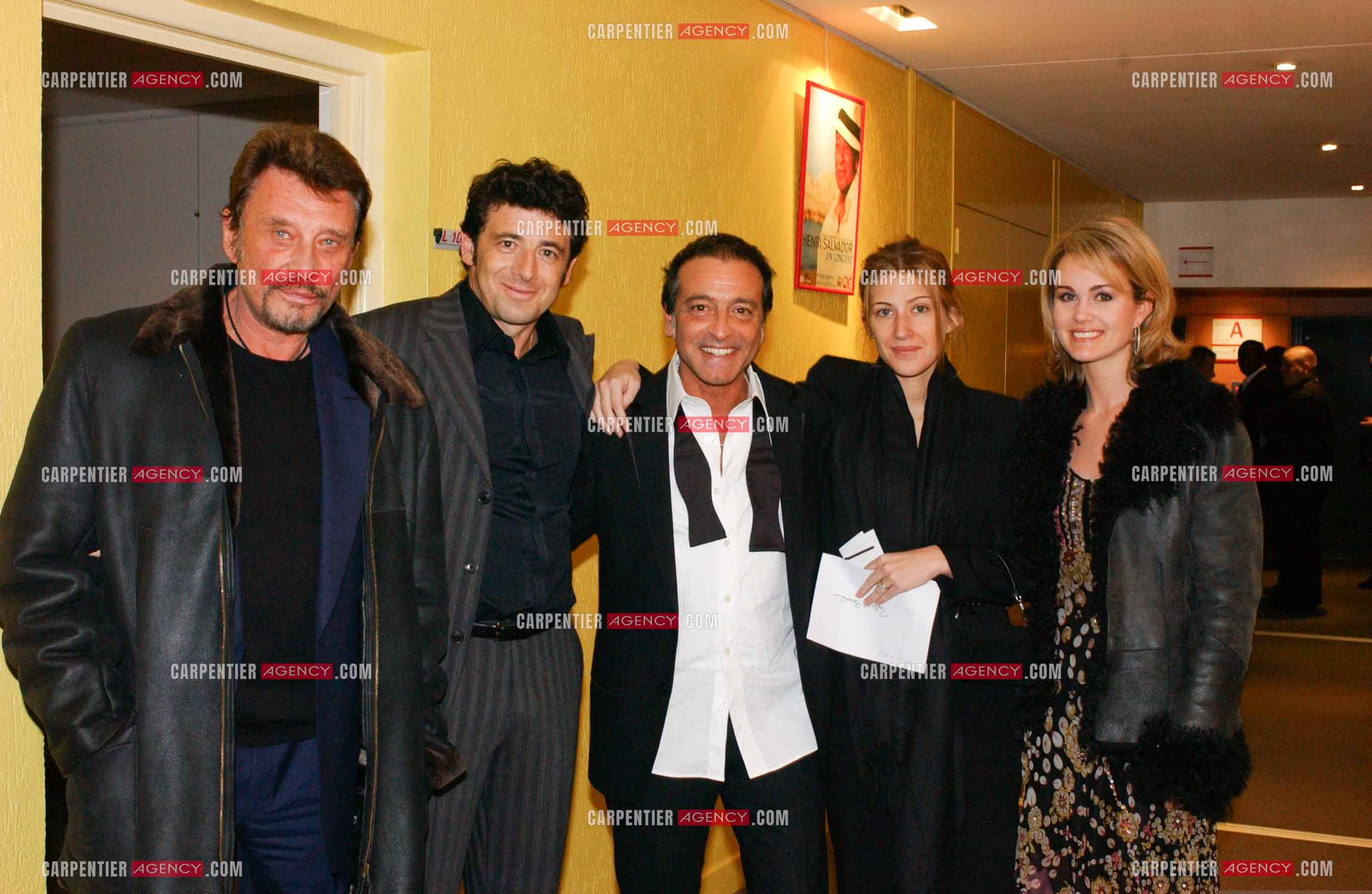 Générale de la comédie musicale “ DON JUAN “ au Palais des Congrès de Paris le 02 Mars 2005. Johnny Hallyday, Patrick Bruel, Félix Gray,   Amanda Sthers et Laeticia Hallyday.          ( Exclusif )