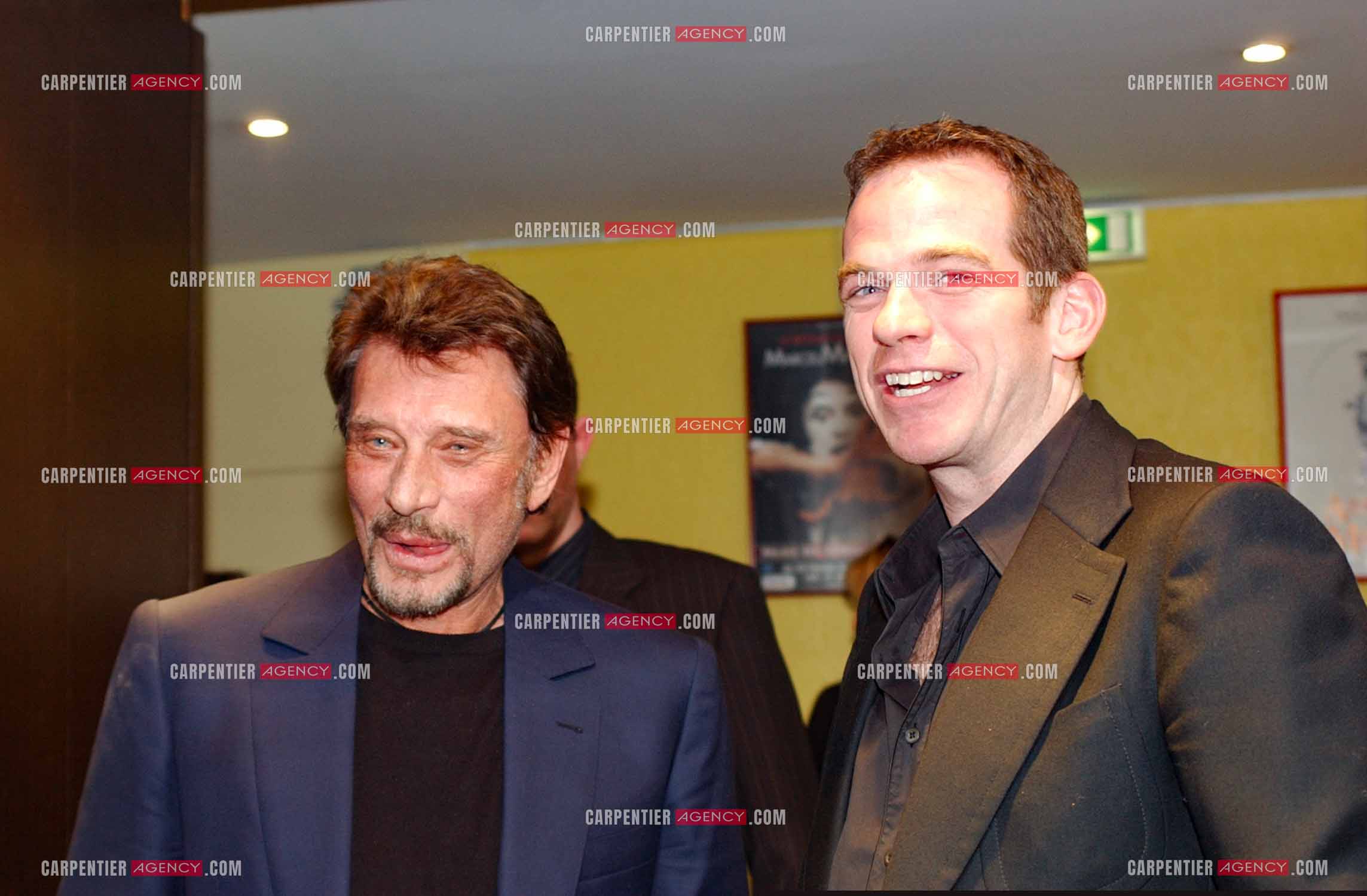 Générale de la comédie musicale “ DON JUAN “ au Palais des Congrès de Paris le 02 Mars 2005. Johnny Hallyday et Garou.   ( Exclusif )
