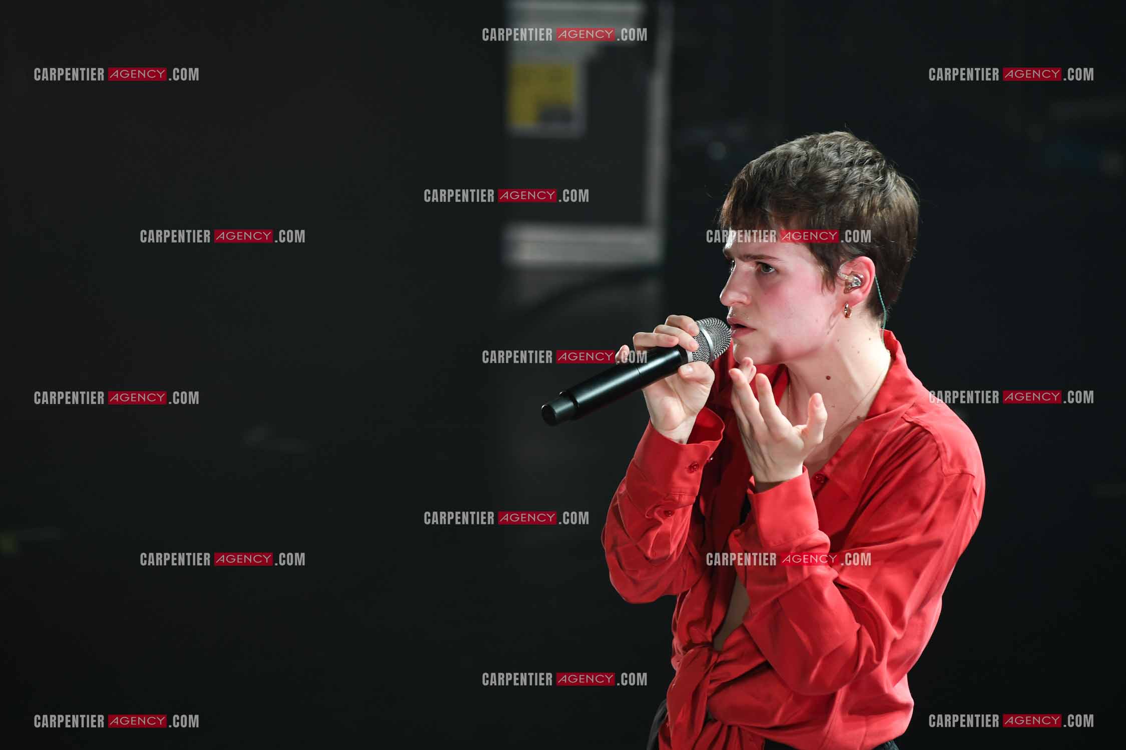 Concert au TRIANON “ POP-ROCK LIVE “ organisé par RTL2 le 05 Octobre 2018 à Paris. La chanteuse Christine and the Queens.   ( Exclusif )
