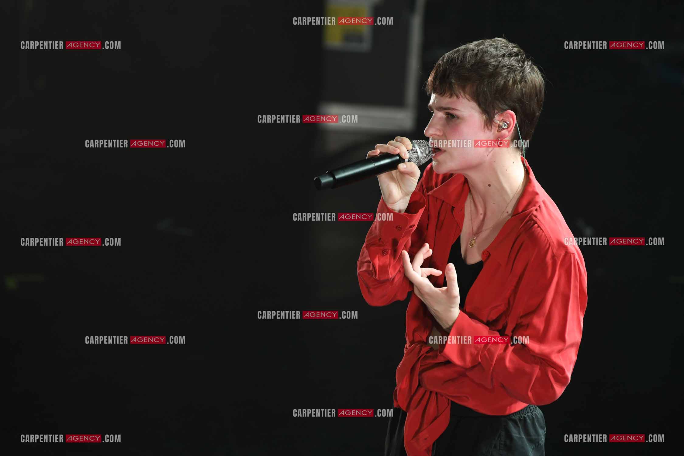 Concert au TRIANON “ POP-ROCK LIVE “ organisé par RTL2 le 05 Octobre 2018 à Paris. La chanteuse Christine and the Queens.   ( Exclusif )