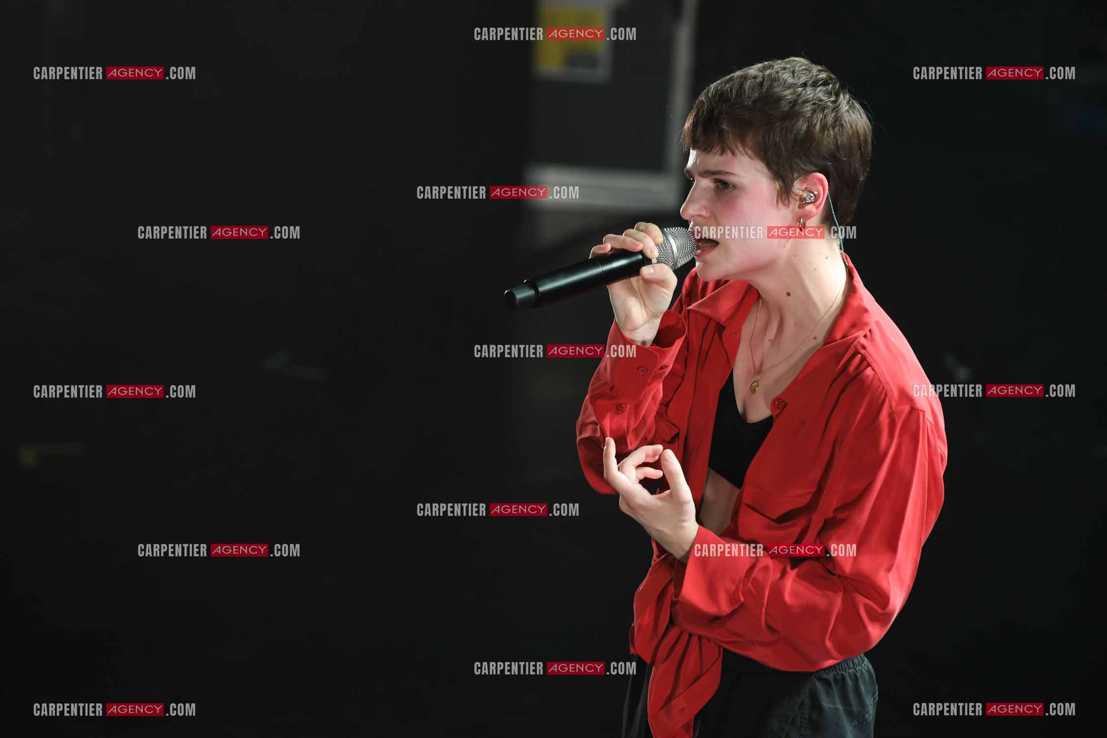 Concert au TRIANON “ POP-ROCK LIVE “ organisé par RTL2 le 05 Octobre 2018 à Paris. La chanteuse Christine and the Queens.   ( Exclusif )