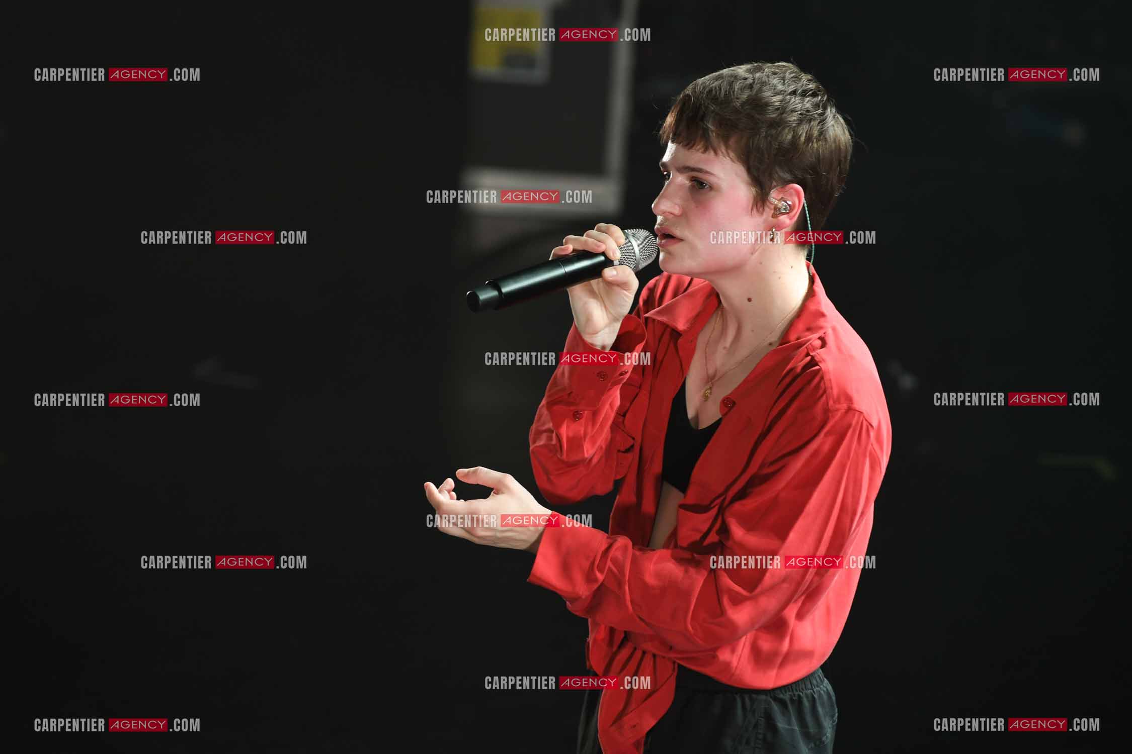 Concert au TRIANON “ POP-ROCK LIVE “ organisé par RTL2 le 05 Octobre 2018 à Paris. La chanteuse Christine and the Queens.   ( Exclusif )