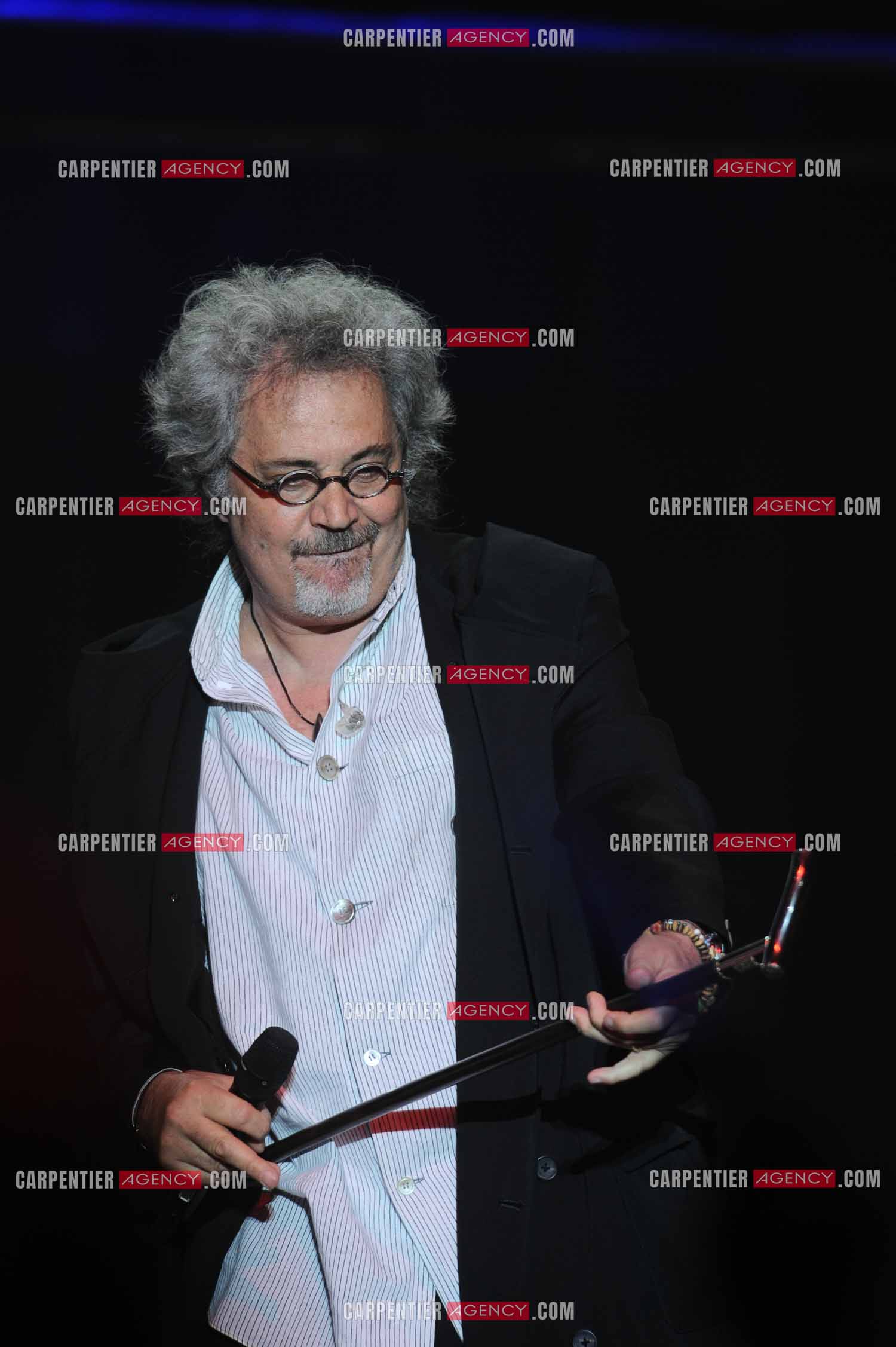 Patrick Hernandez lors de la tournee STARS80 au PALAIS DES SPORTS DE PARIS.
