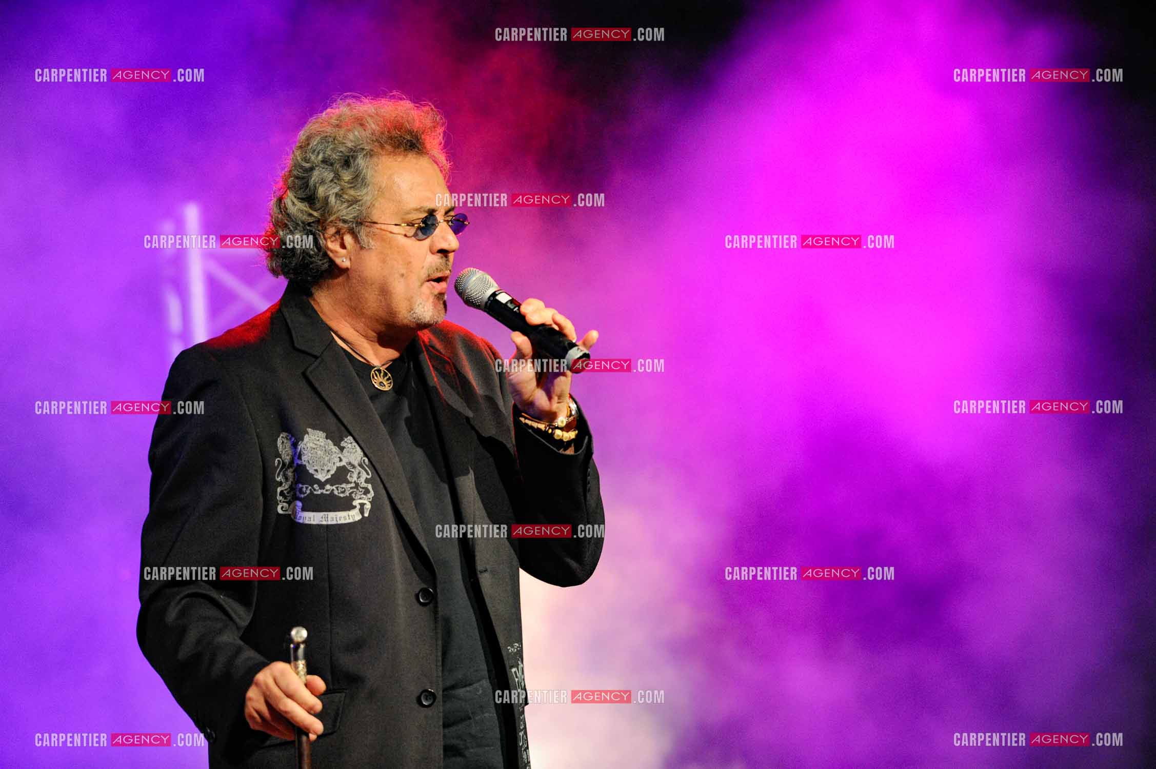 Le chanteur Patrick Hernandez en concert en 2011.  ( Exclusif )