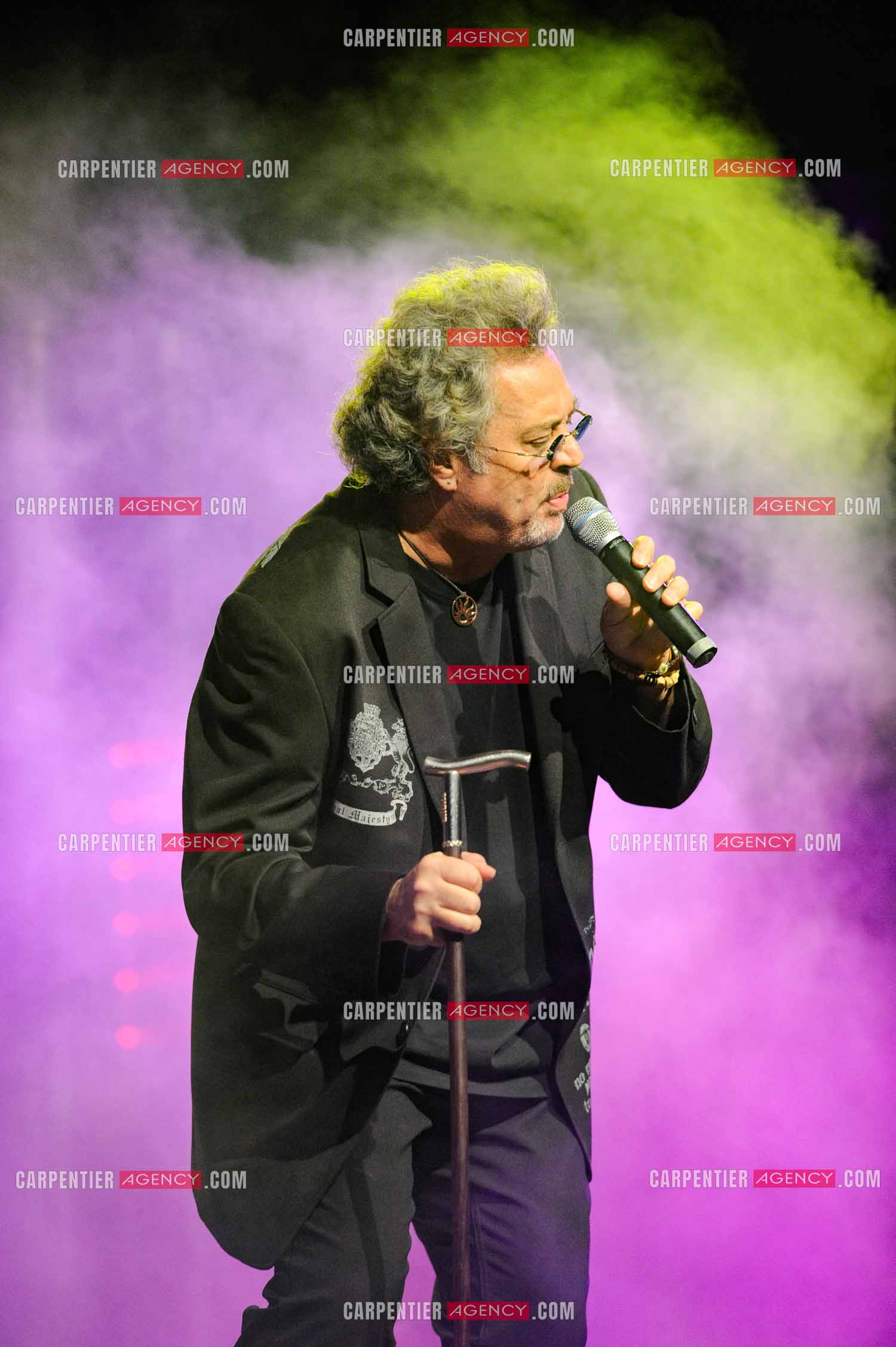 Le chanteur Patrick Hernandez en concert en 2011.  ( Exclusif )
