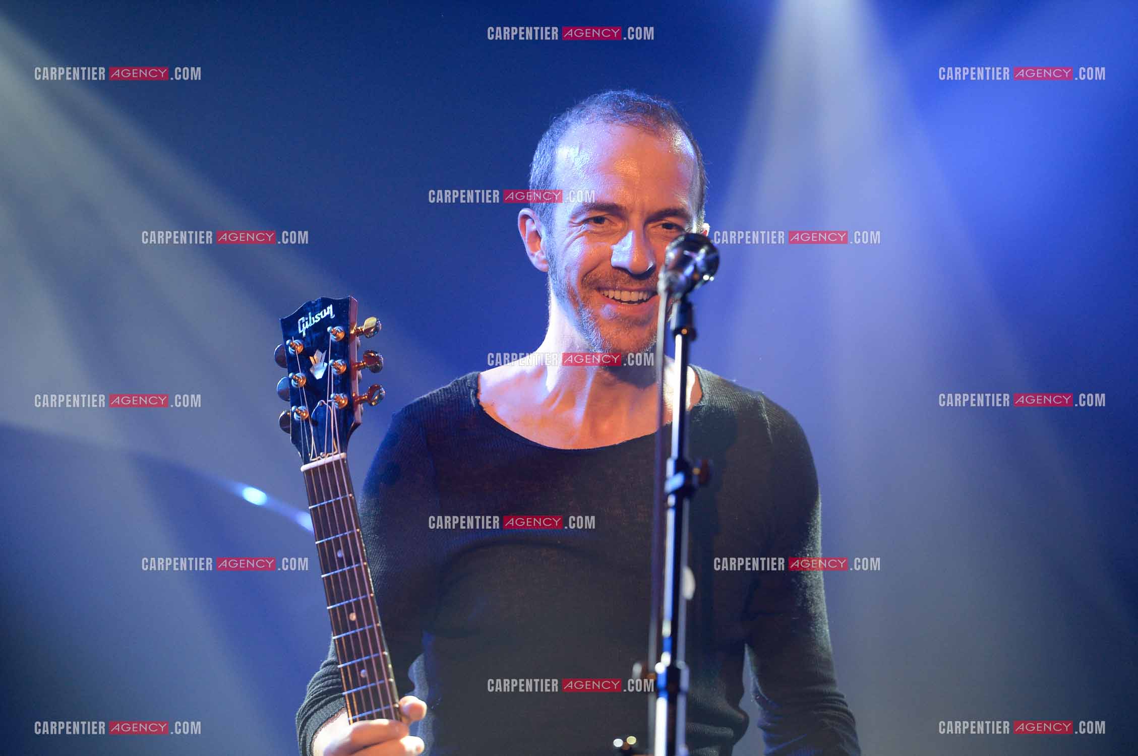 Le chanteur Calogero Maurici, dit Calogero lors d'un concert privé au club K a Reims. ( Exclusif )