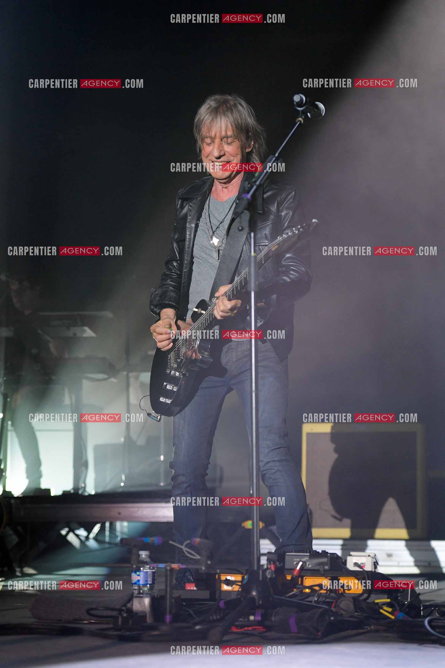 Le chanteur Jean-Louis Aubert  en concert pour le festival du château de Solliès-Pont en 2021.   ( Exclusif )