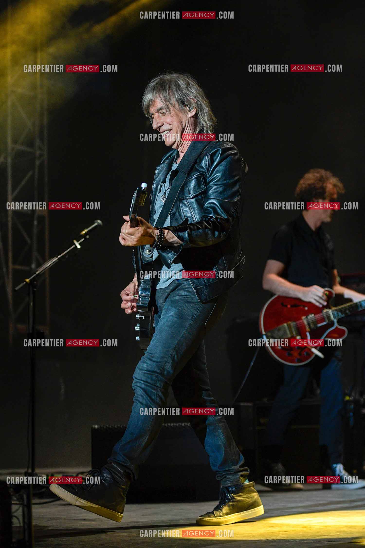 Le chanteur Jean-Louis Aubert  en concert pour le festival du château de Solliès-Pont en 2021.   ( Exclusif )