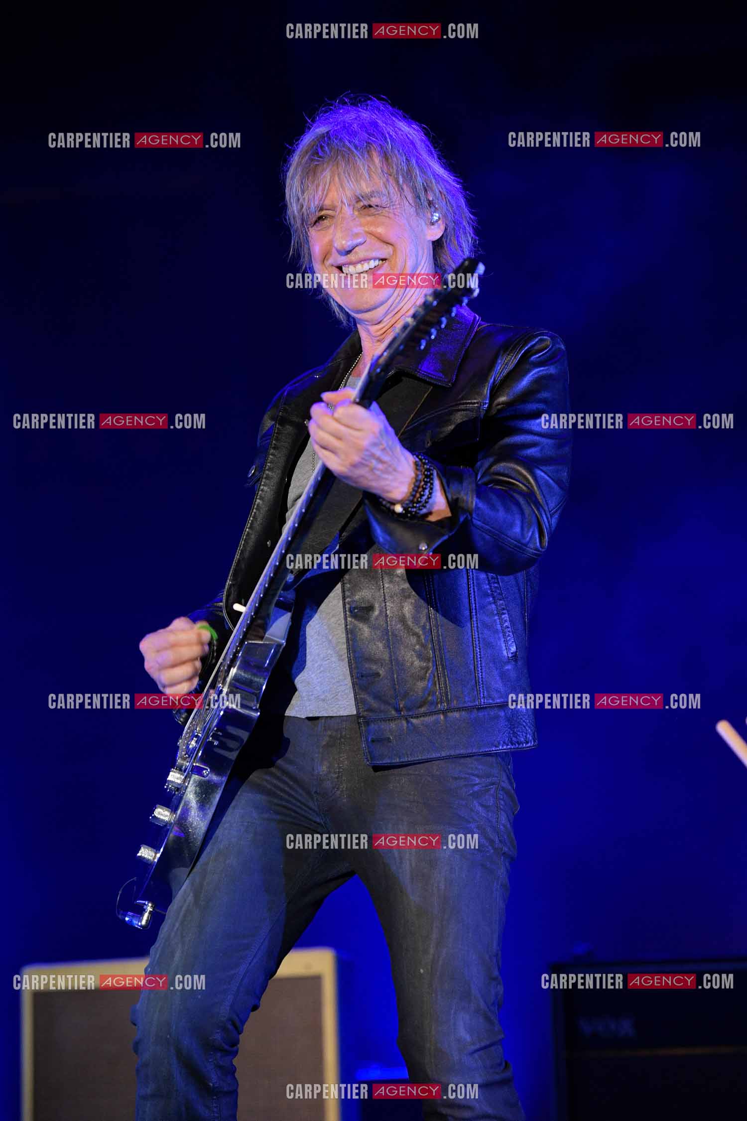 Le chanteur Jean-Louis Aubert  en concert pour le festival du château de Solliès-Pont en 2021.   ( Exclusif )