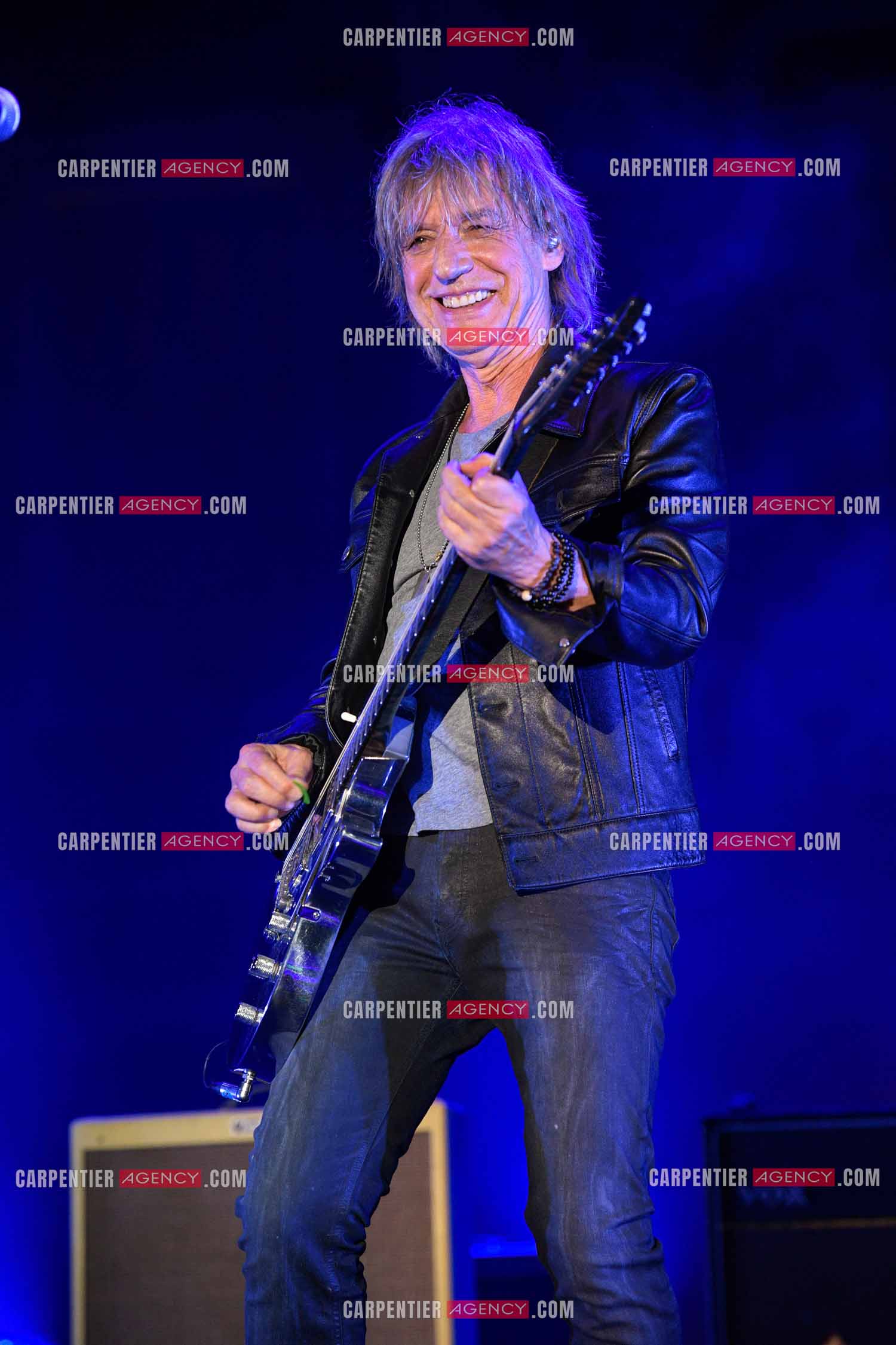 Le chanteur Jean-Louis Aubert  en concert pour le festival du château de Solliès-Pont en 2021.   ( Exclusif )